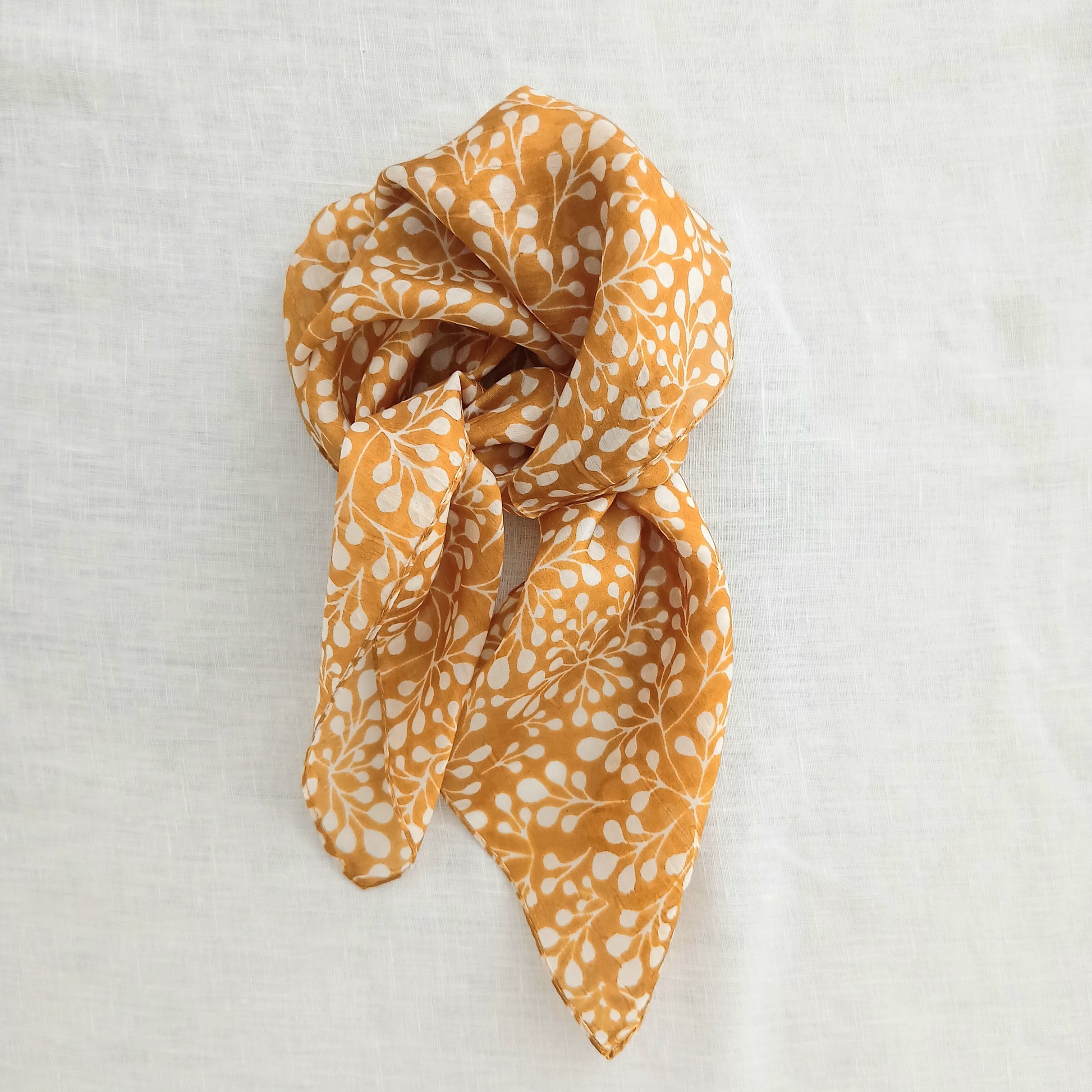 Pure Silk Scarf Necktie Bronze Art PS-1156