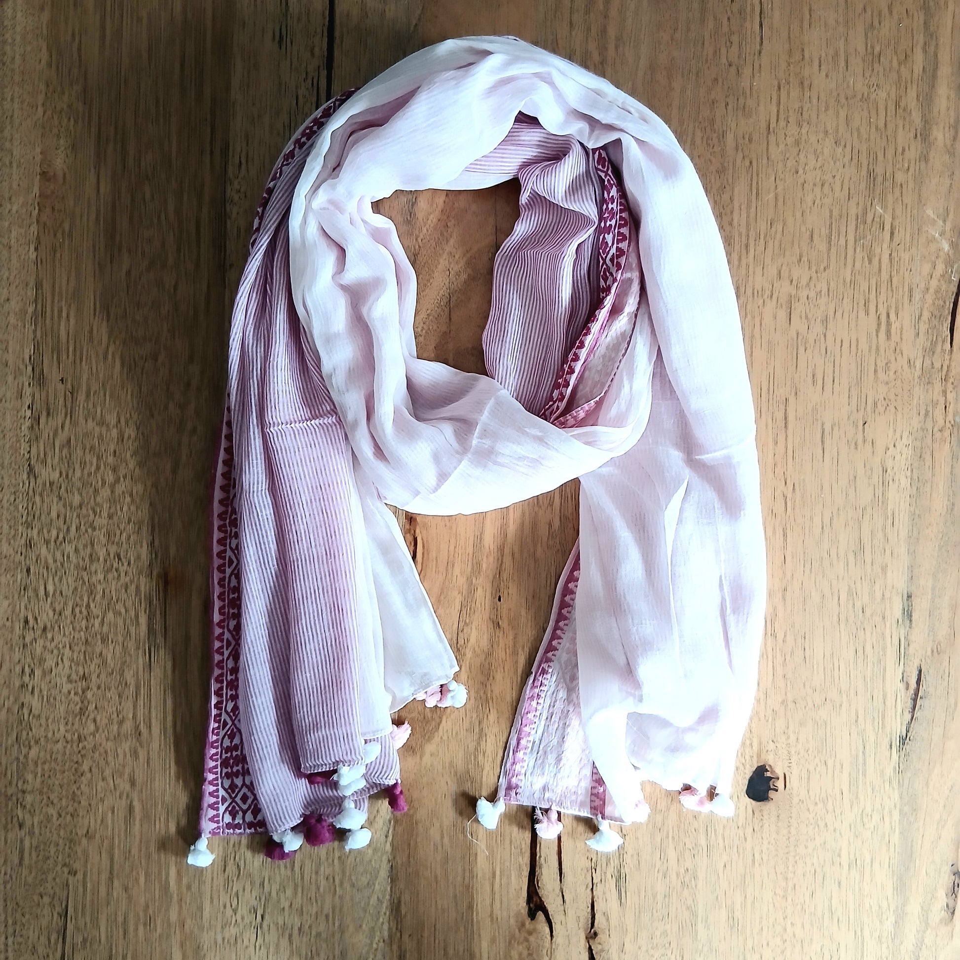PRE-ORDER Woven Cotton Scarf 53094