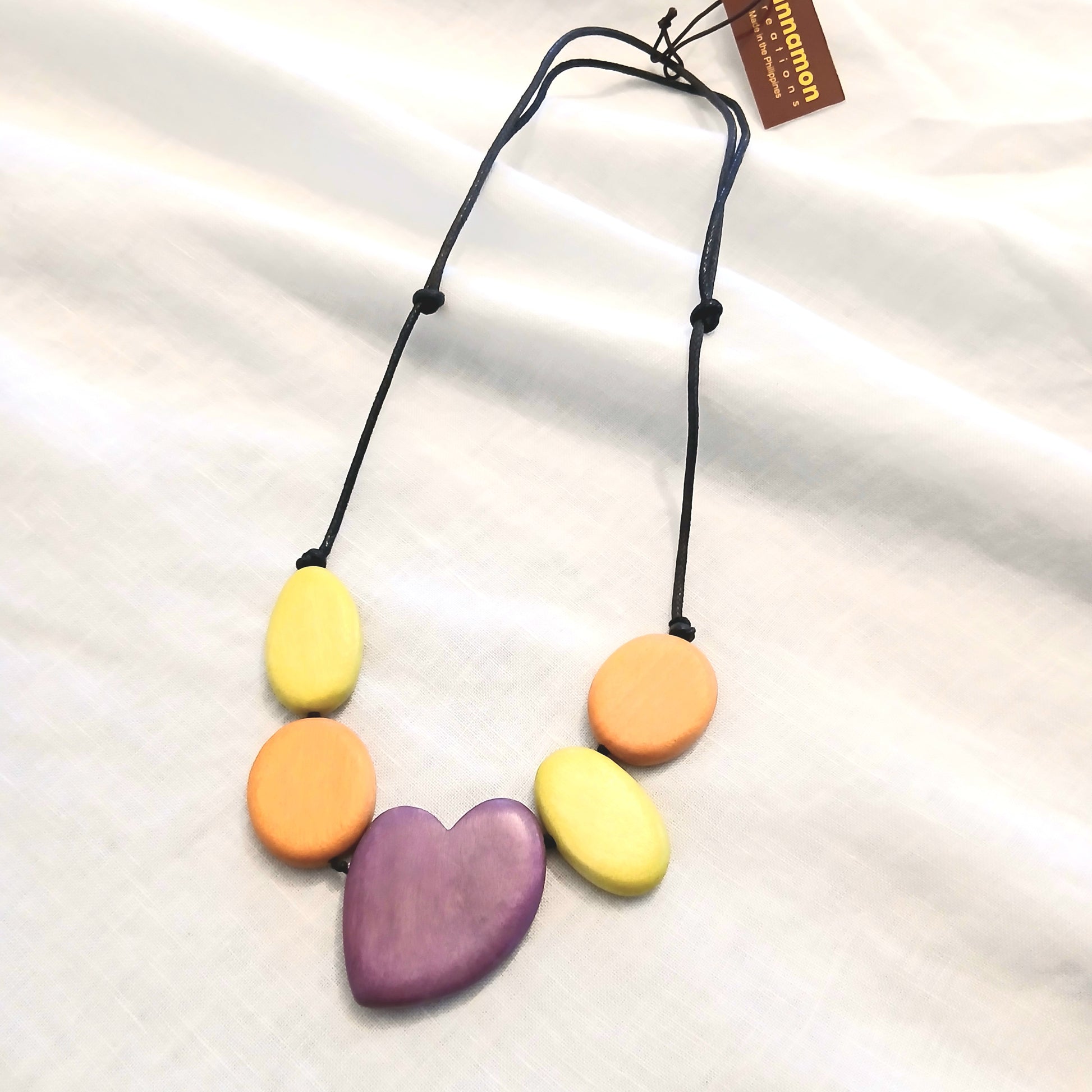 PRE-ORDER Wooden Heart Pendant and Necklace N7-1456