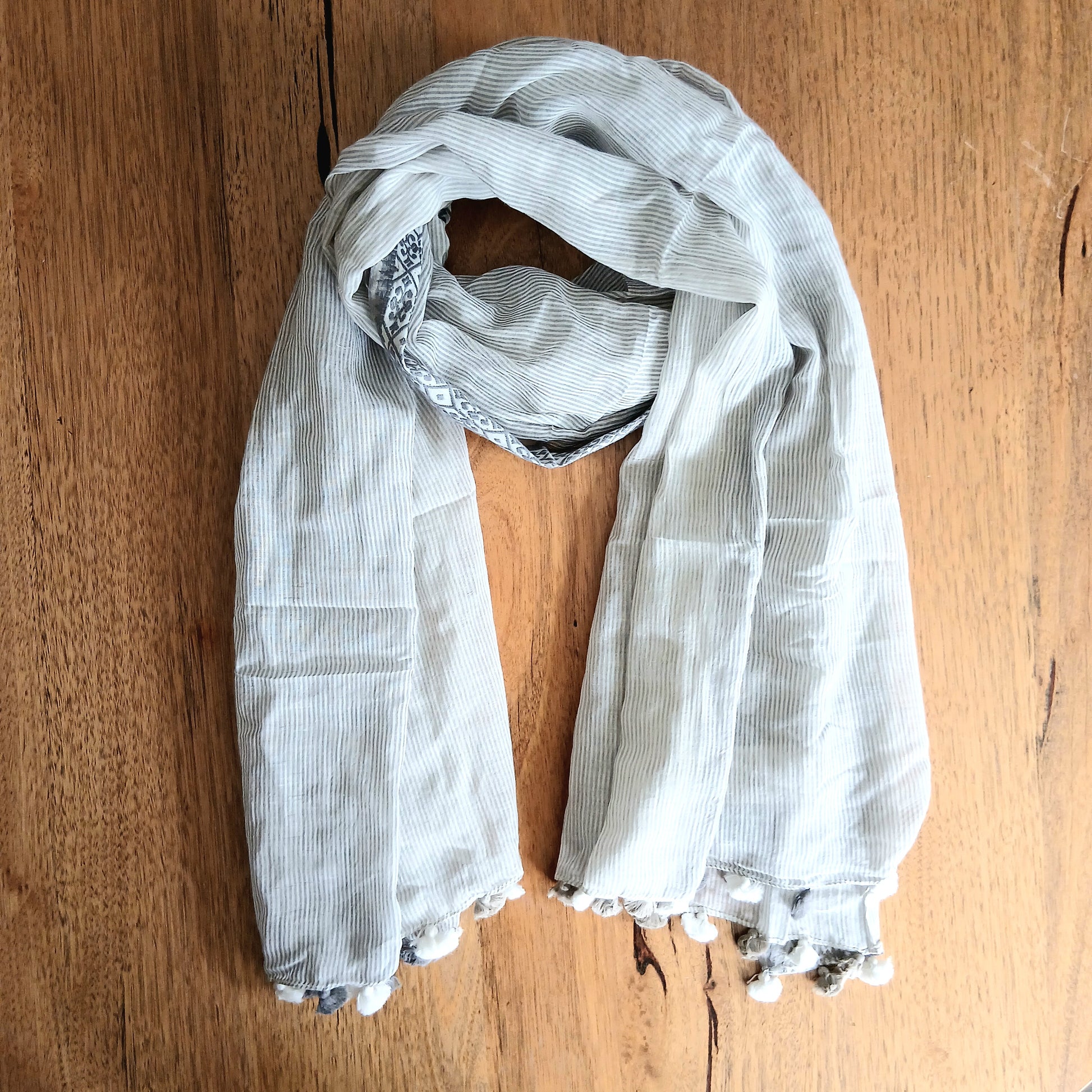 PRE-ORDER Woven Cotton Scarf 53094