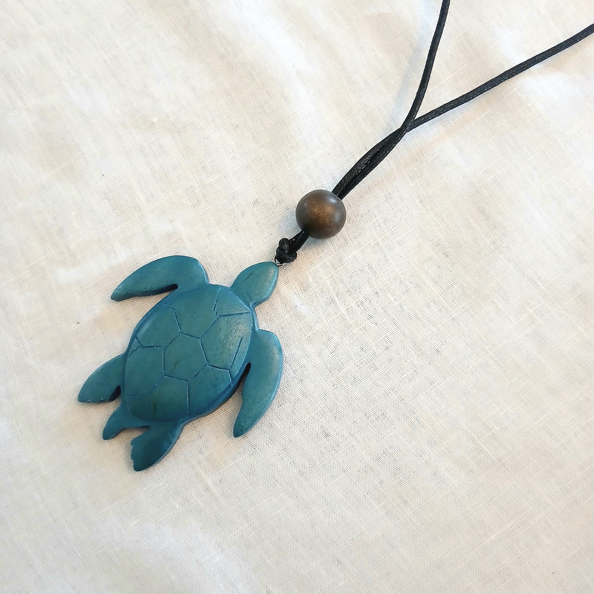 Blue Turtle Pendant Necklace N6-584cm