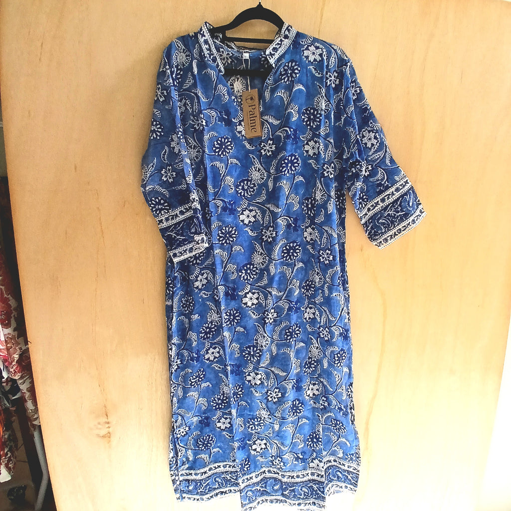 Long Printed Cotton Tunic 67207
