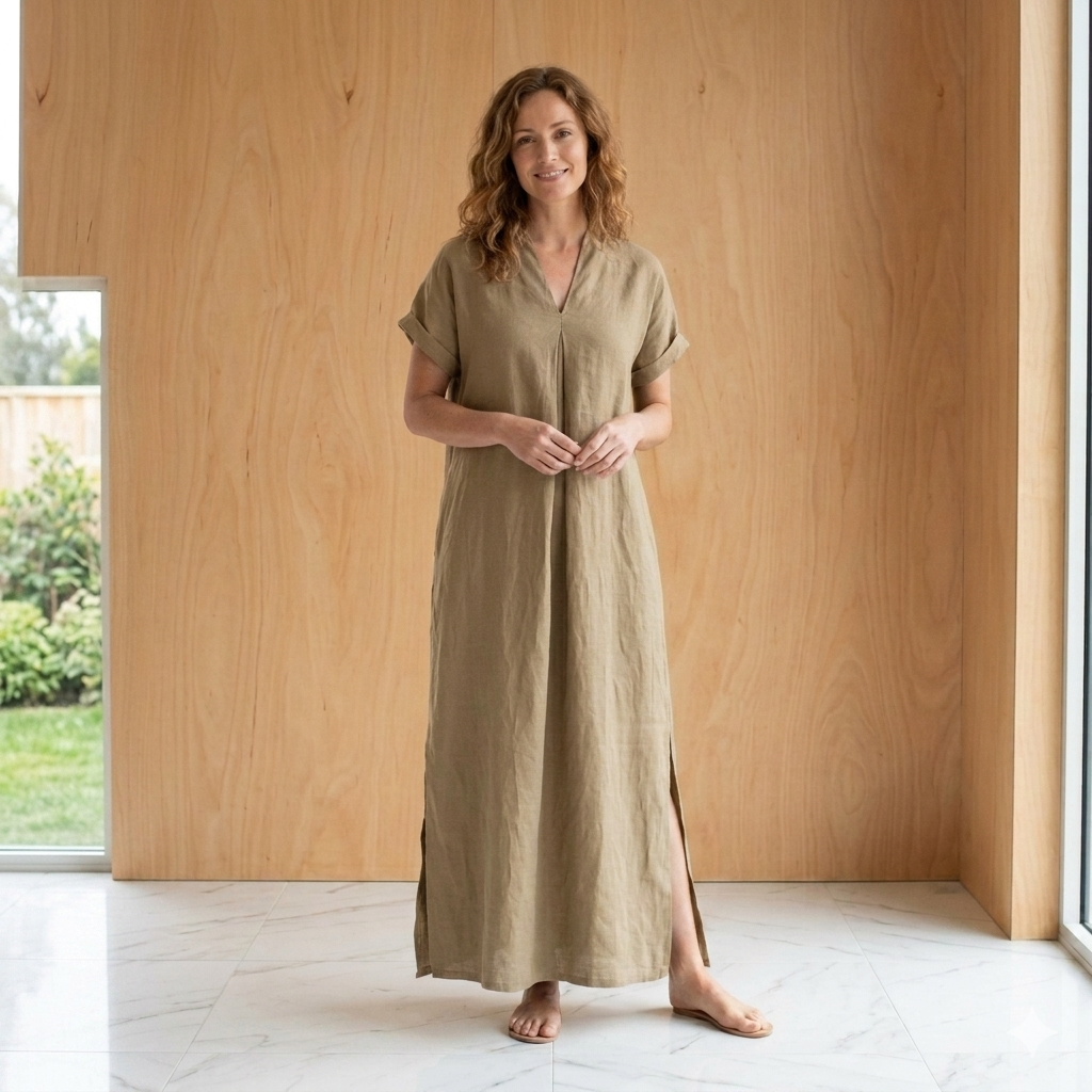 PRE-ORDER Soft Plain Breathable Dress LZ2836