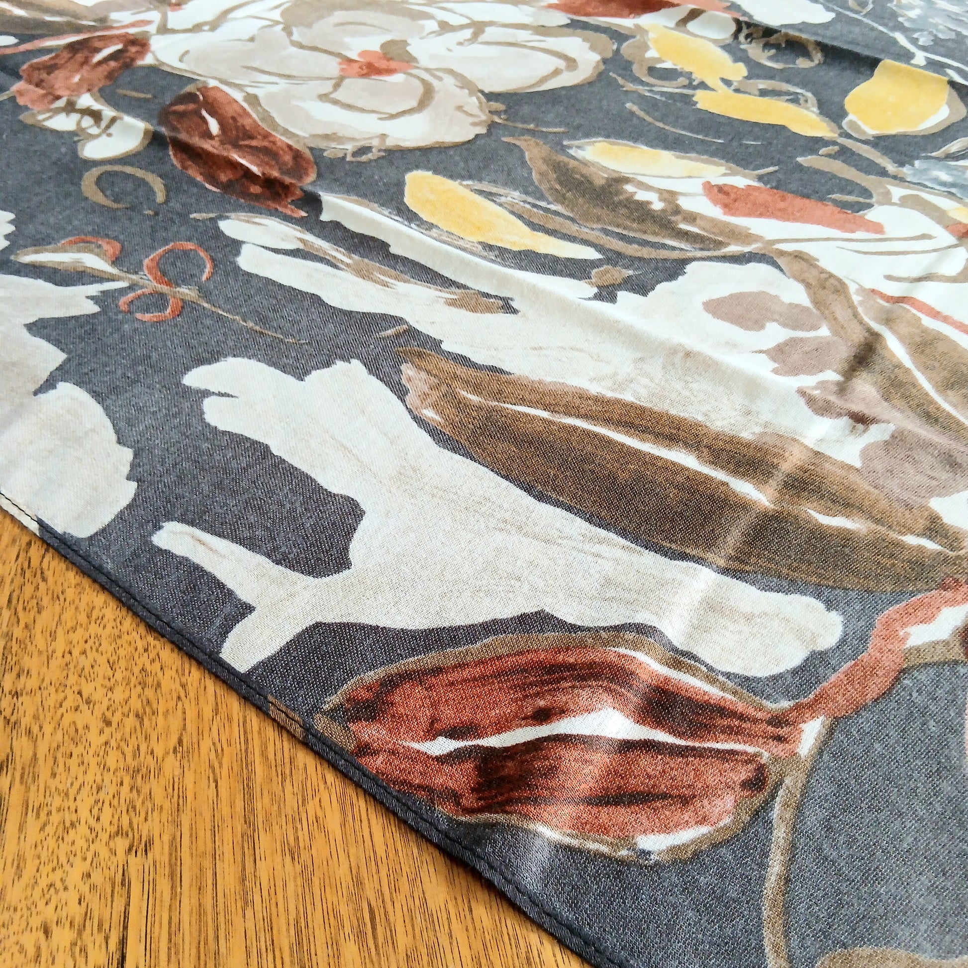 Darker Hues Floral Print Scarf - PPS4119