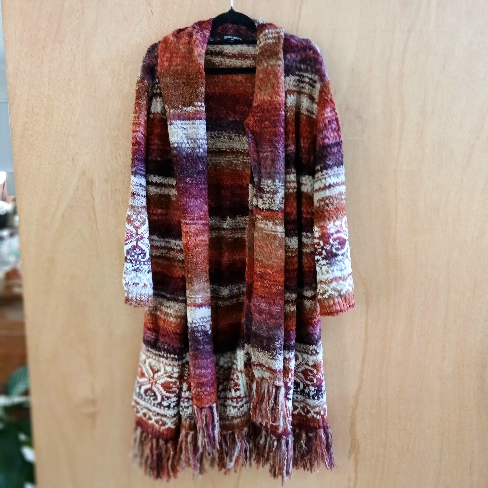 Pre-Order Knitted Striped Cardigan Multi 25153