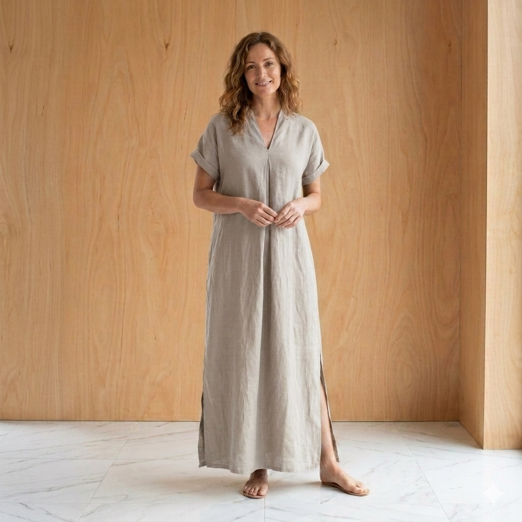 PRE-ORDER Soft Plain Breathable Dress LZ2836