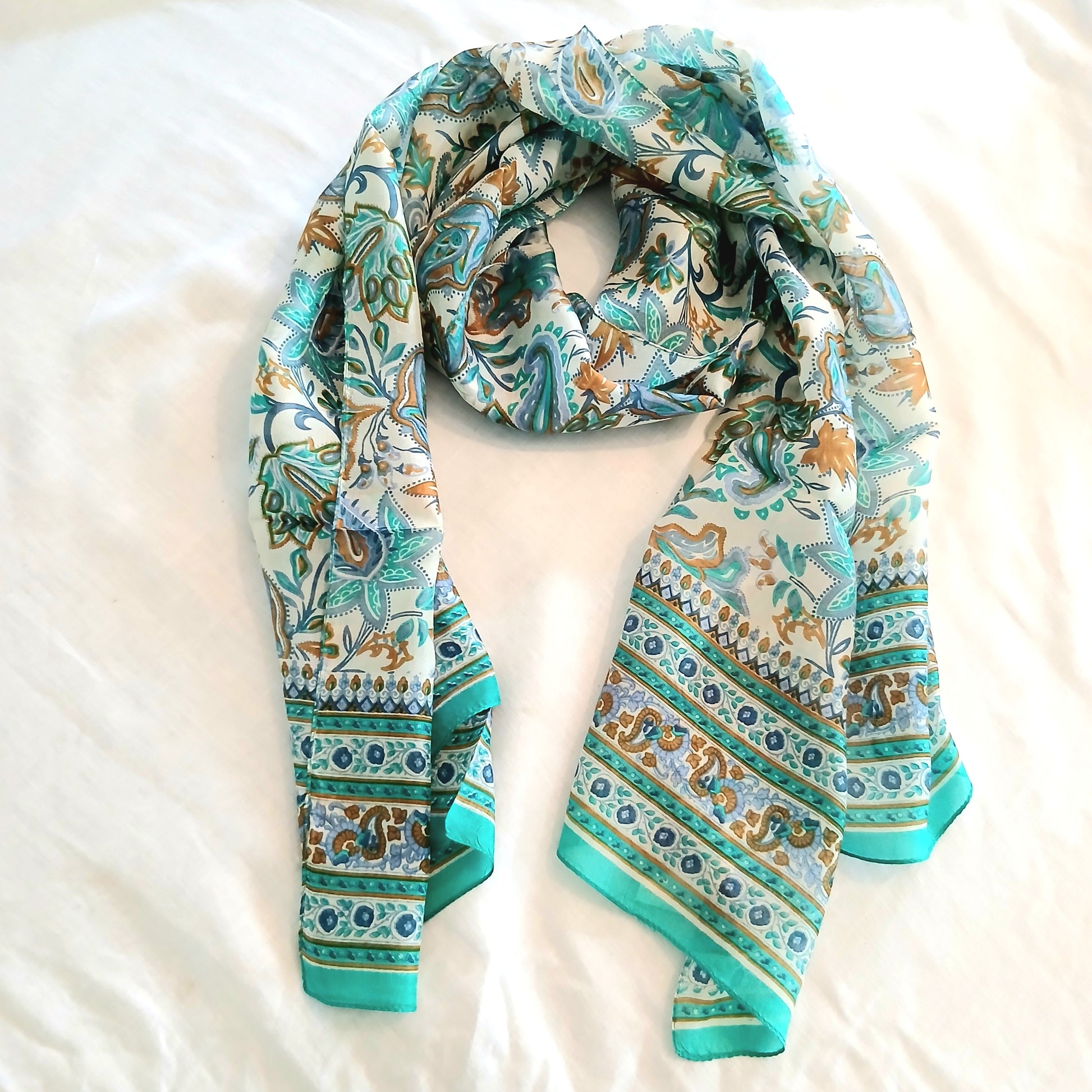 Silk Scarf - Oriental Floral ZS1023-24/L