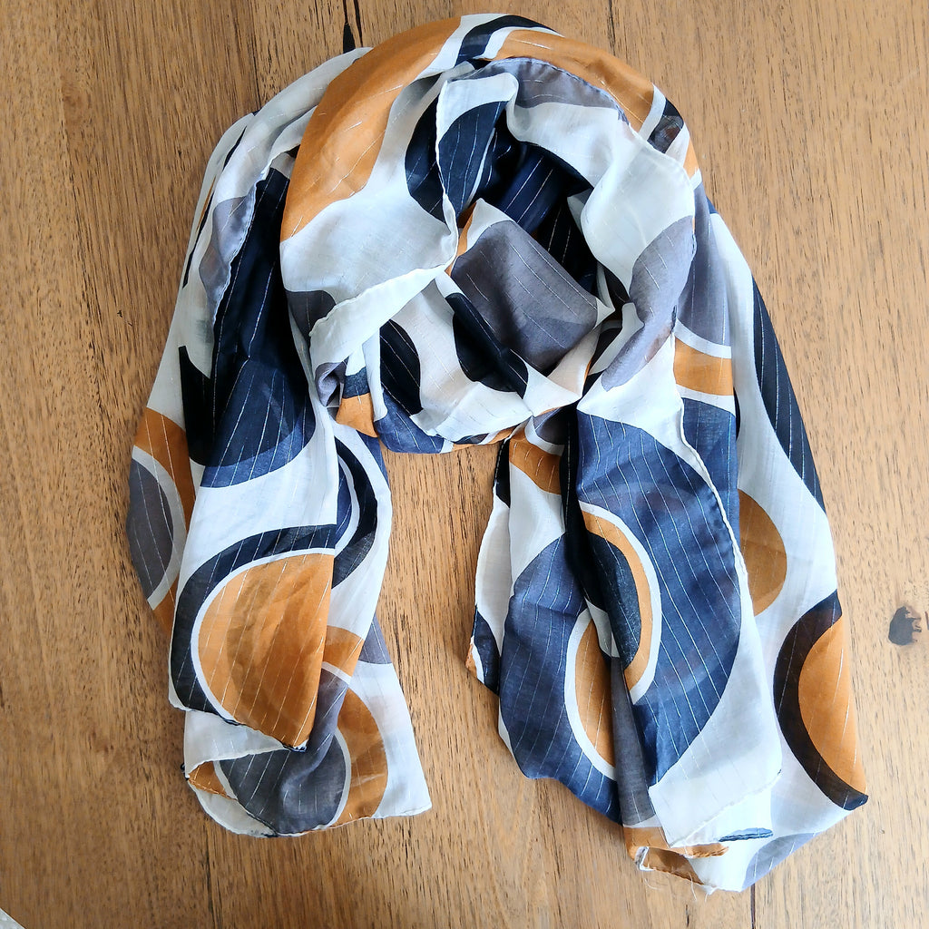 Grey Multi Scarf 6753