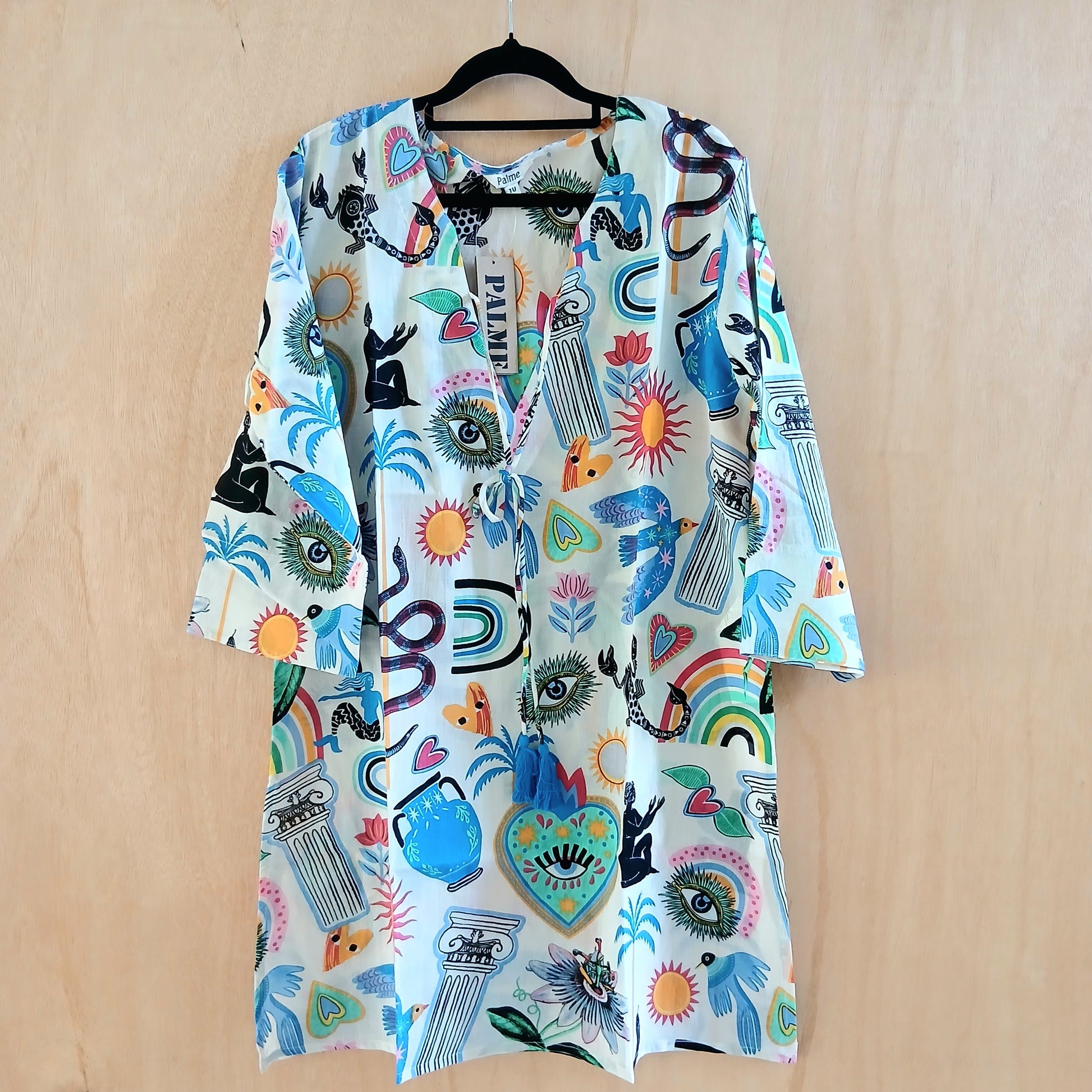 Bold & Whimsical Cotton Dress 66952