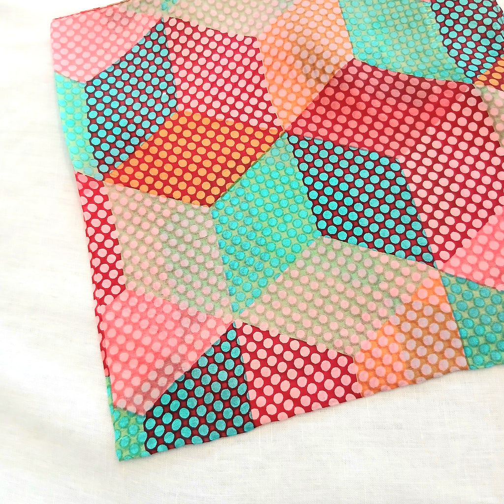 Necktie Stars and Dots Pure Silk Scarf 5529 / S