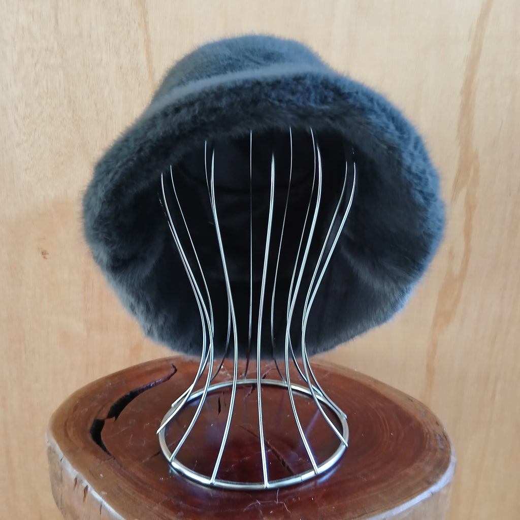 Pre-Order Faux Fur Classic Bucket Hat Plain 7531