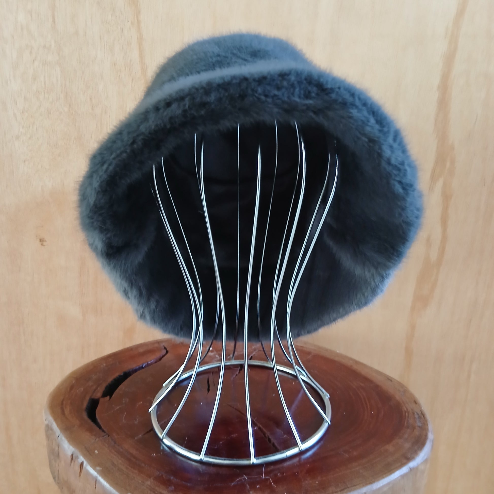 Pre-Order Faux Fur Classic Bucket Hat Plain 7531