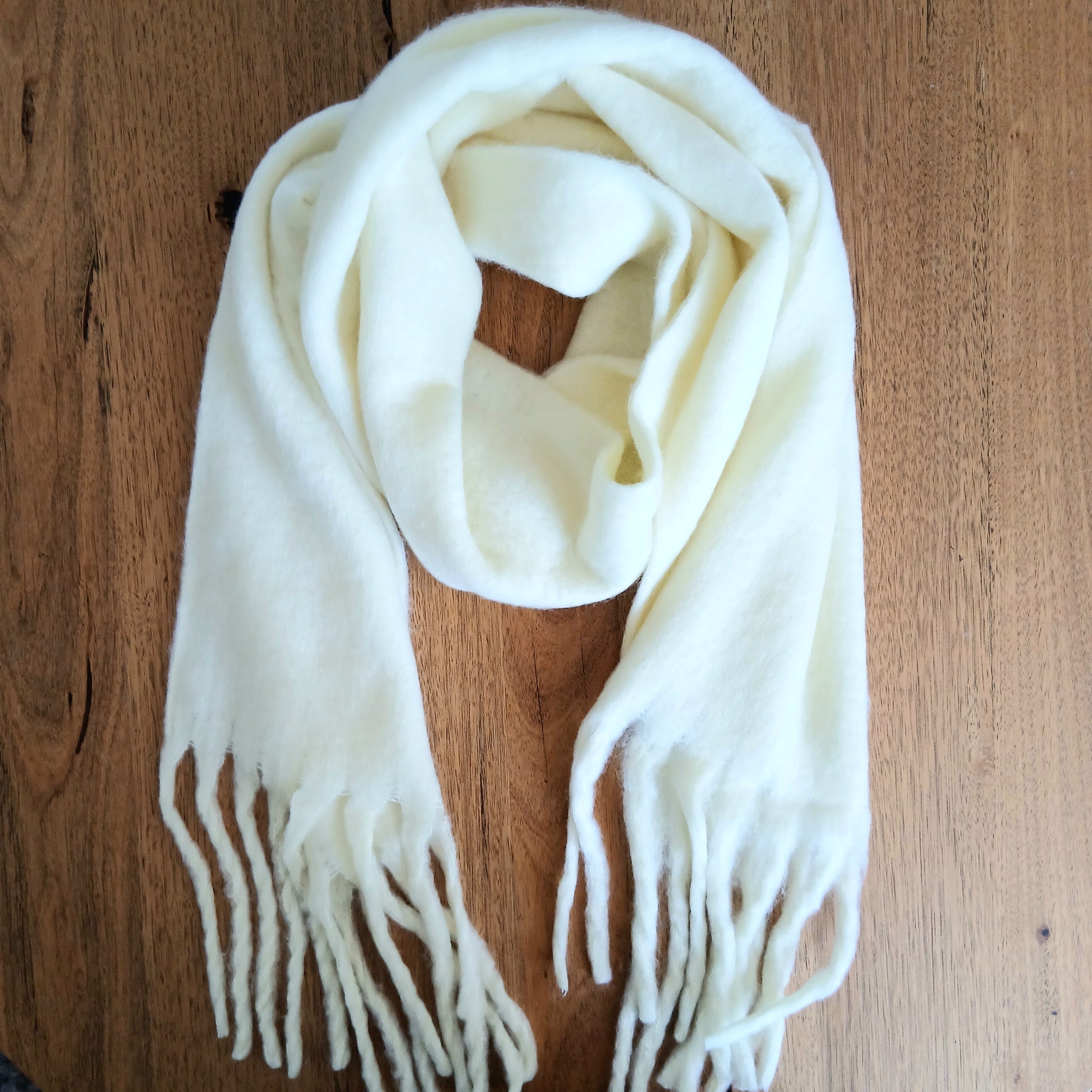 Plain Soft Touch Blanket Scarf 332336 Lemon