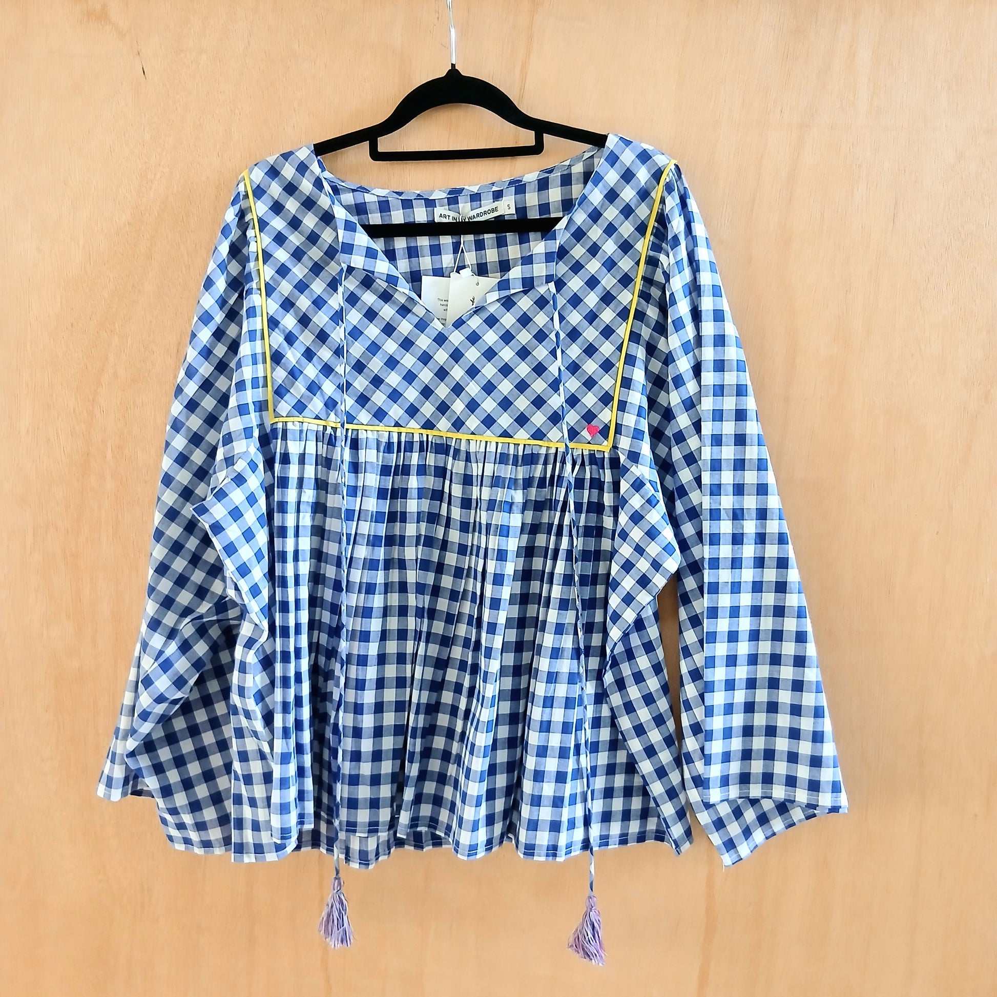 Blue Checkerts Shirt TPS7002 DAWN Pure Cotton