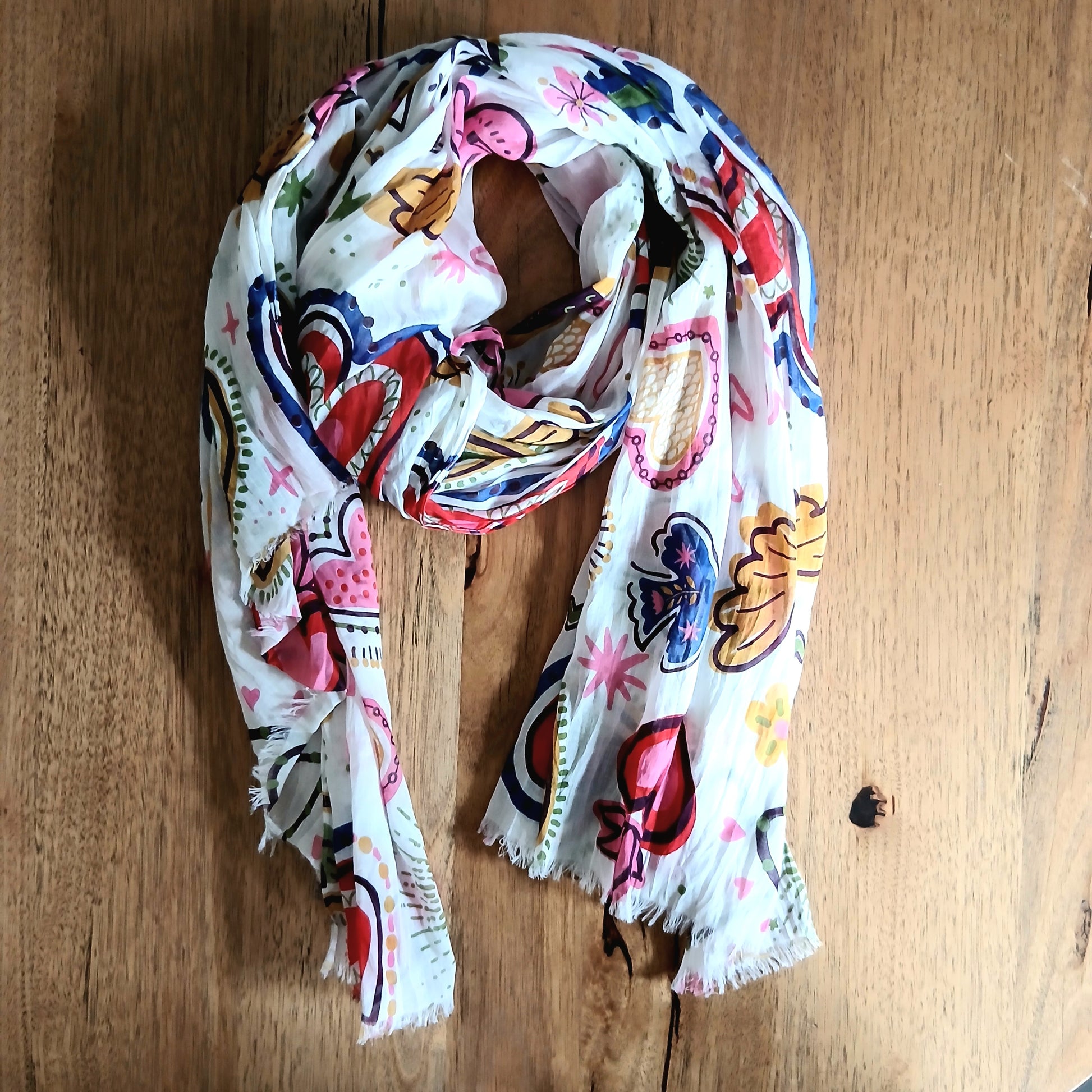 PRE-ORDER Happy Hearts Cotton Scarf 67371