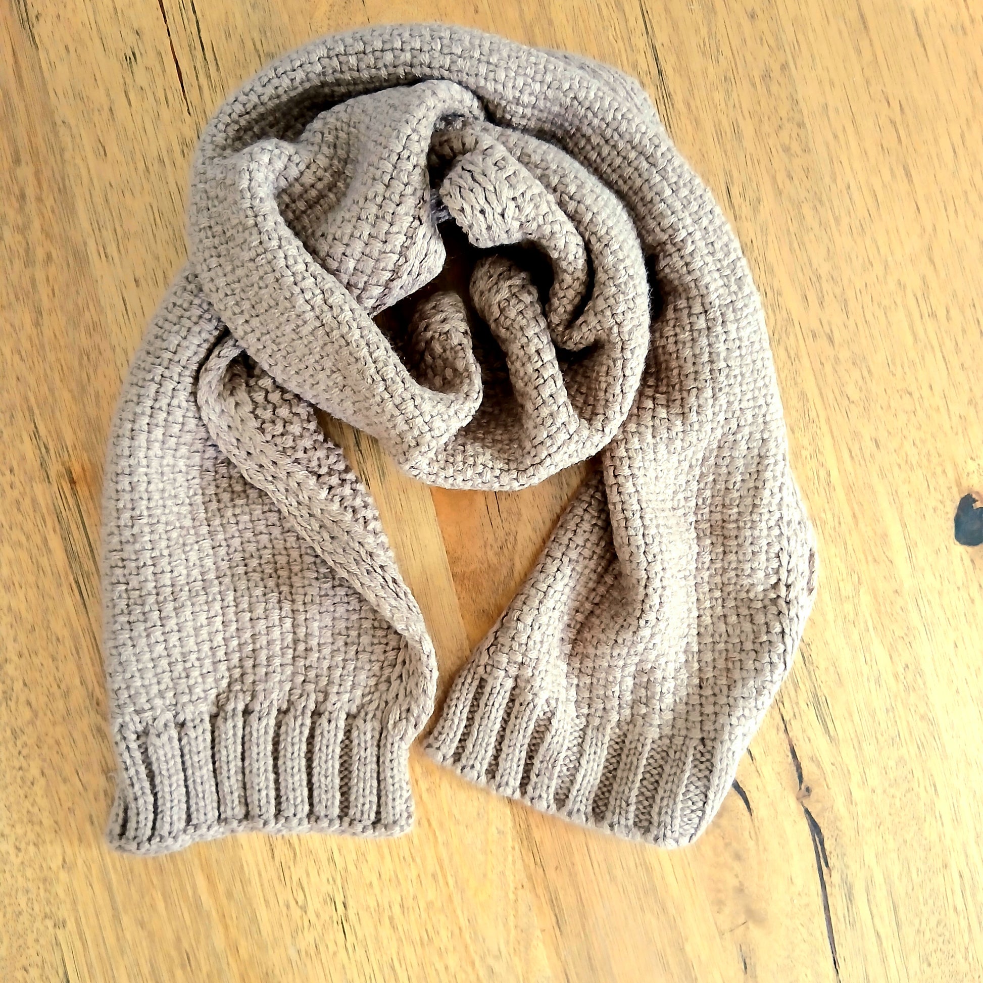 Waffle Rib Short Scarf 332334