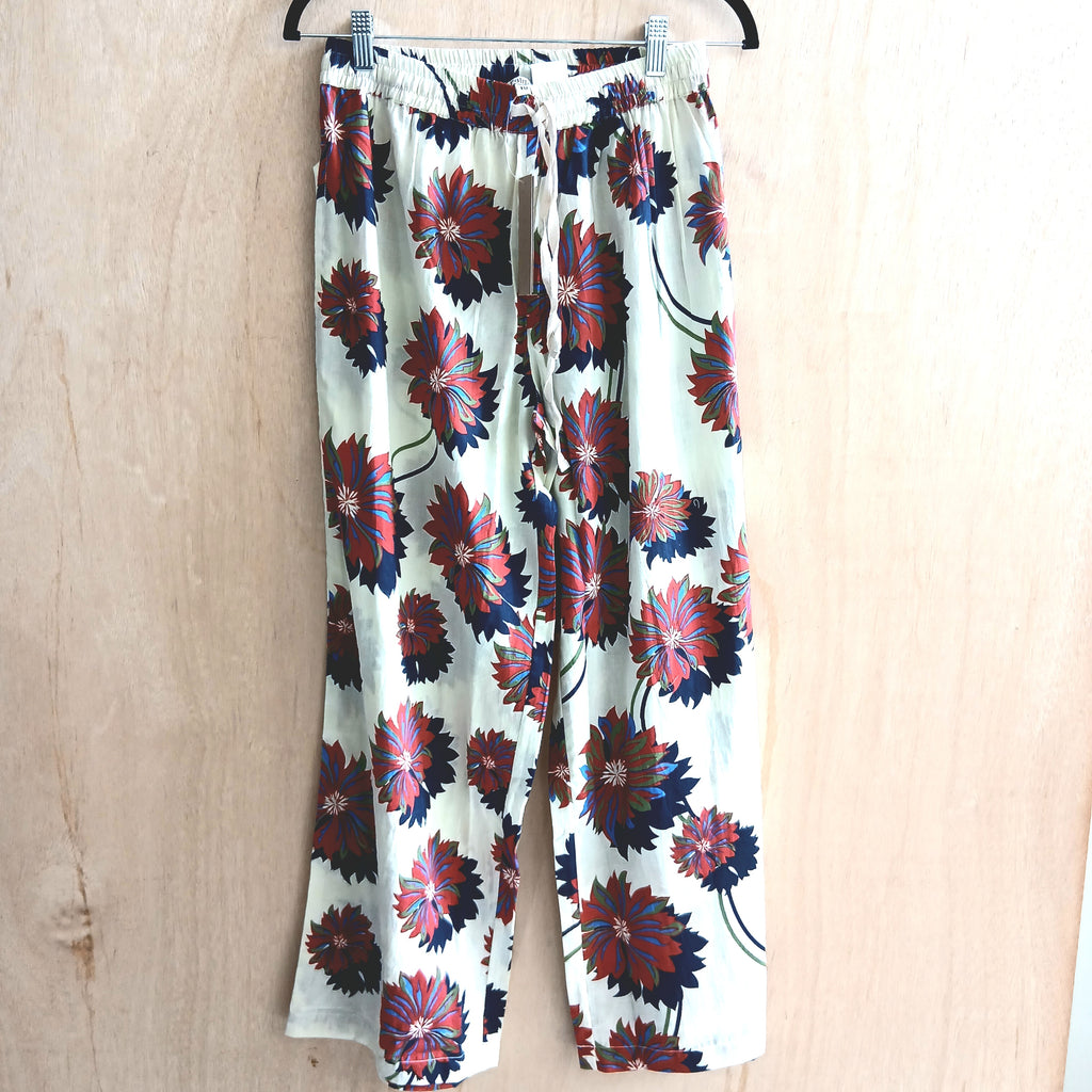 Cotton Printed Pants 66957 Flower