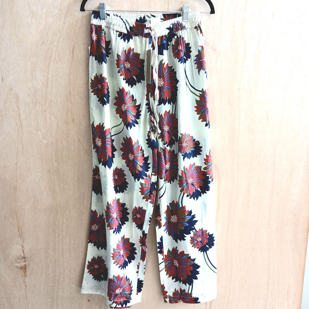 Cotton Printed Pants 66957 Flower