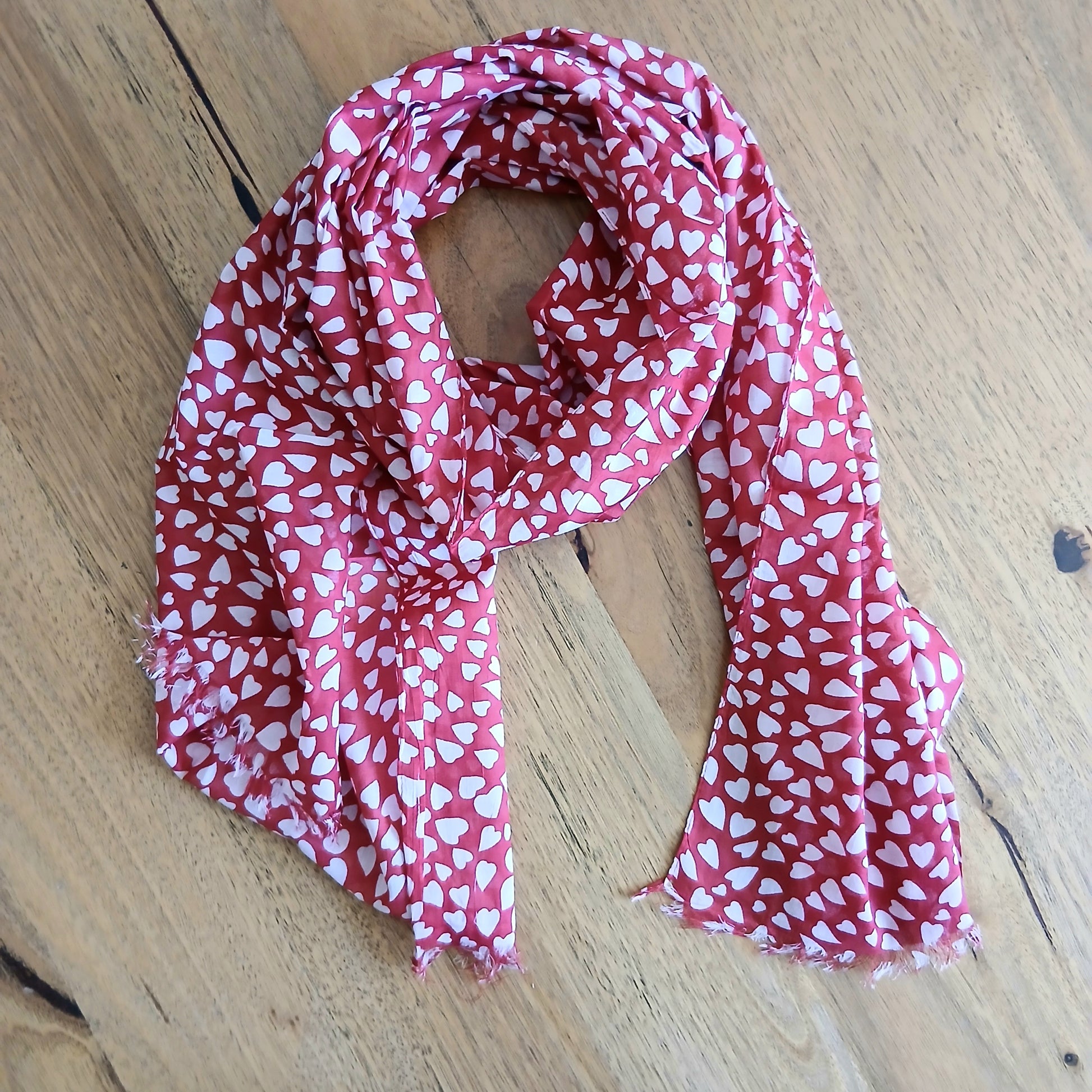 Cotton Heart Scarf PG-29993