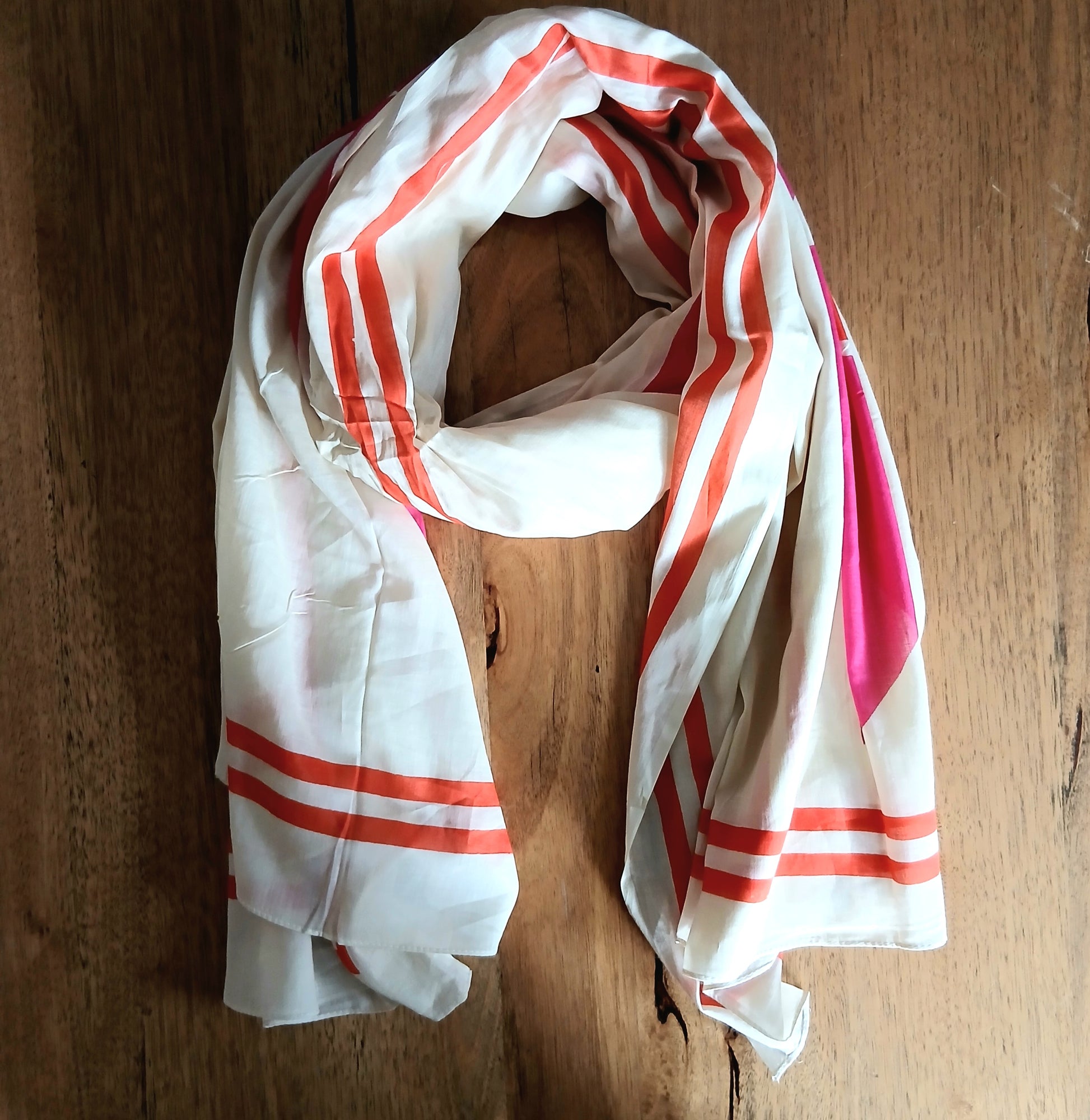 PRE-ORDER Geometric Cotton Scarf 67041