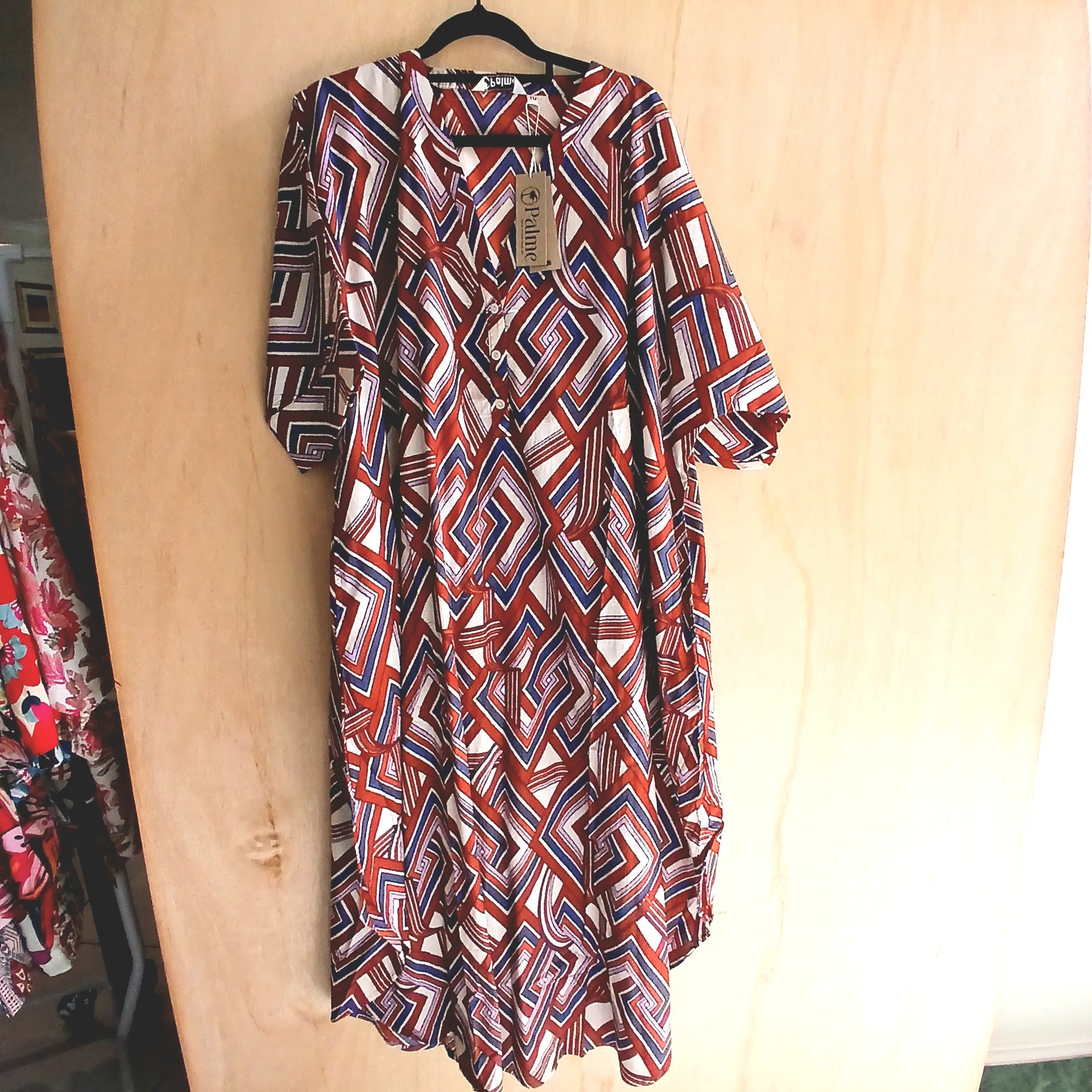 PRE-ORDER Large 3 Buttons Cotton Dress 67152