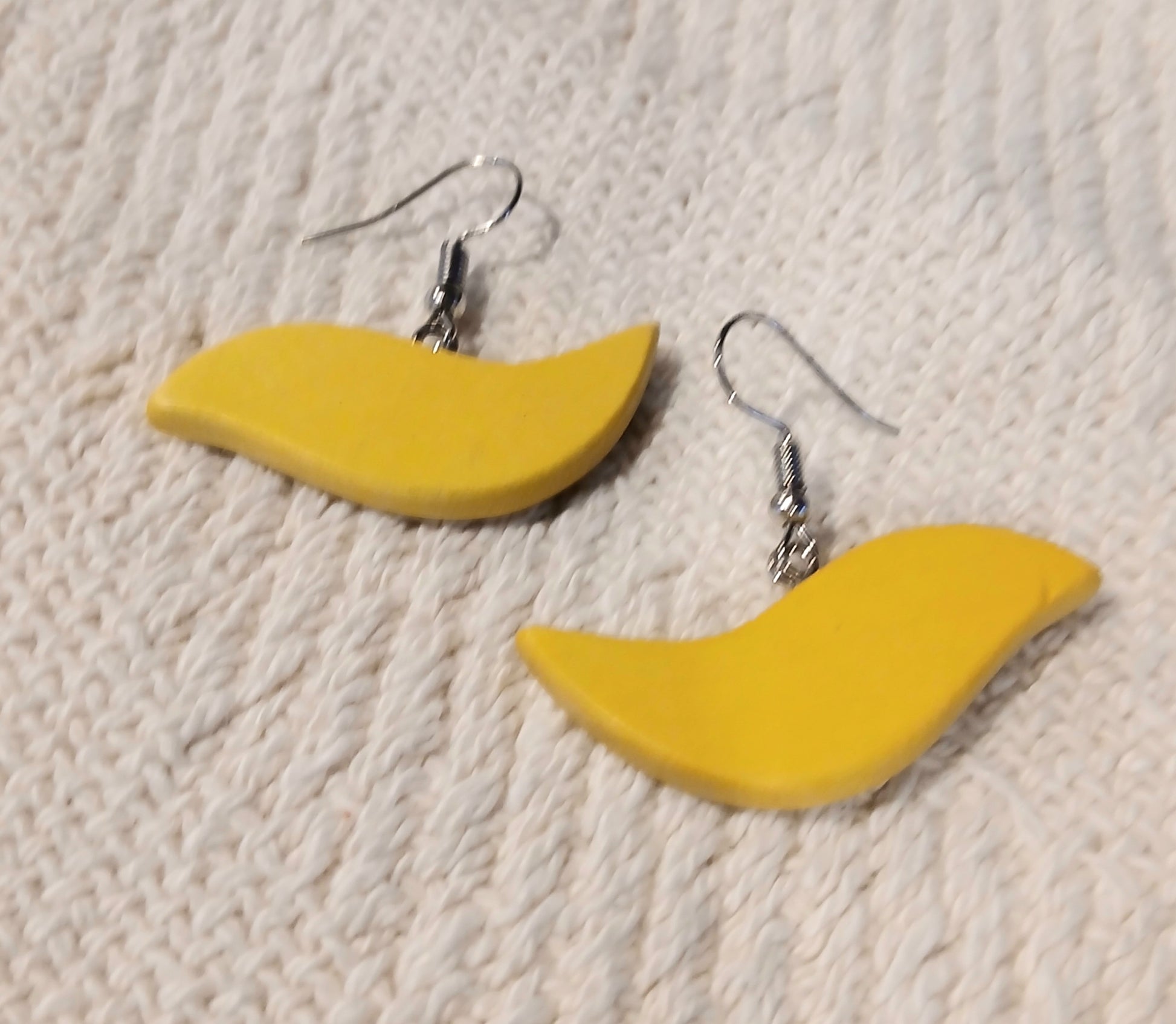Wooden Bird Earrings E7-813