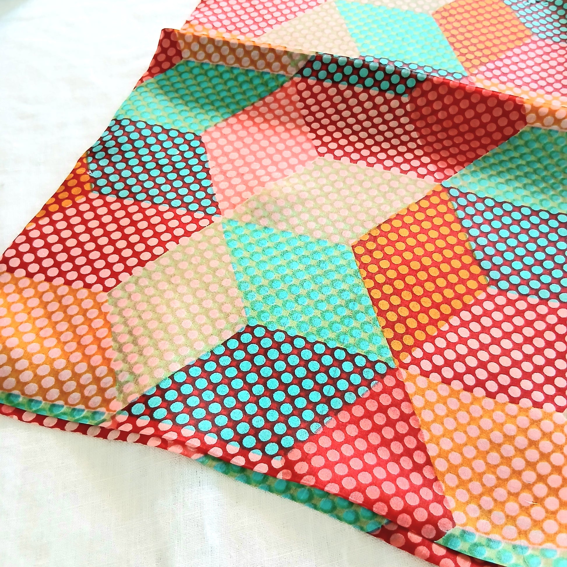Stars and Dots Pure Silk Scarf 5529 / L