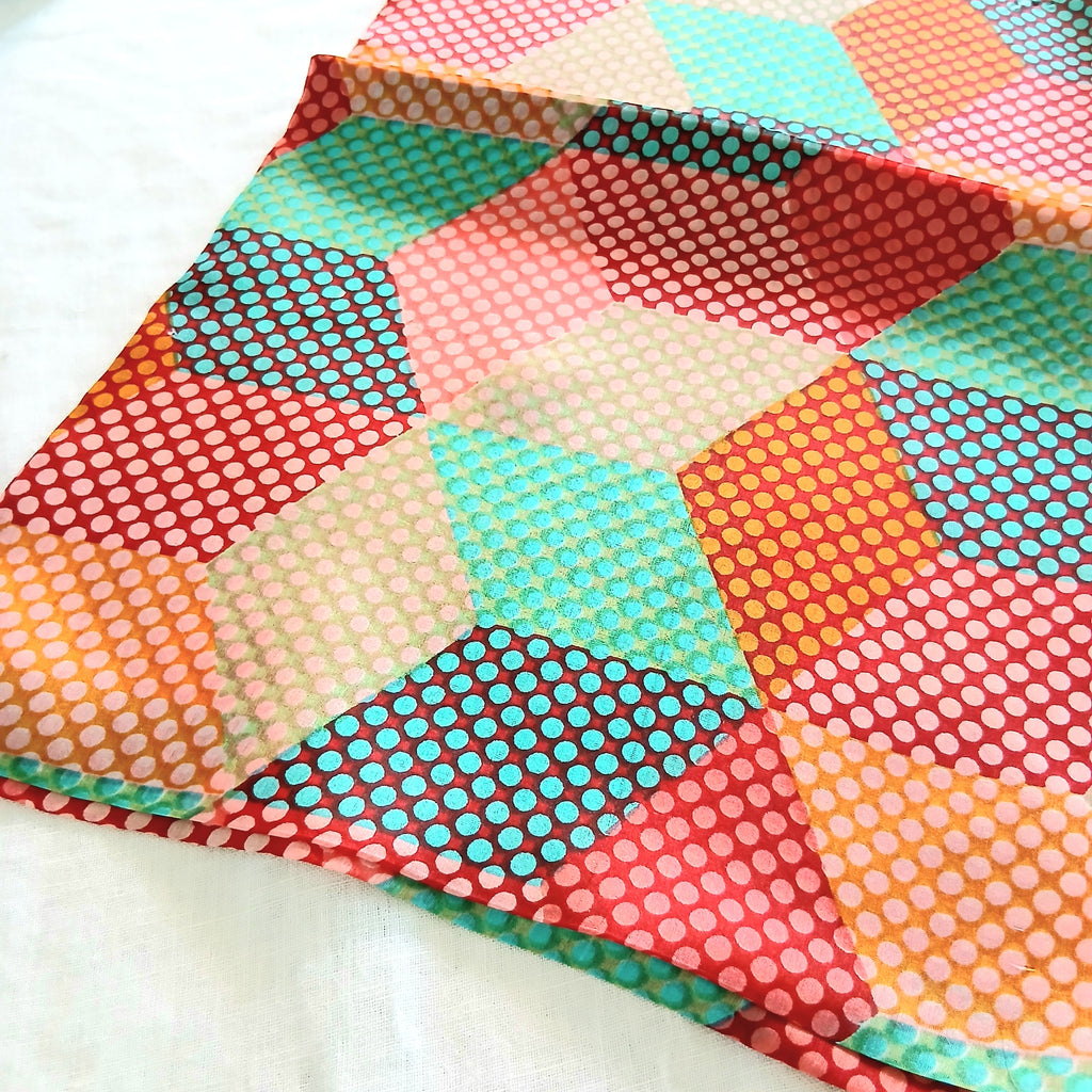 Multicolored Silk Scarf - 5524