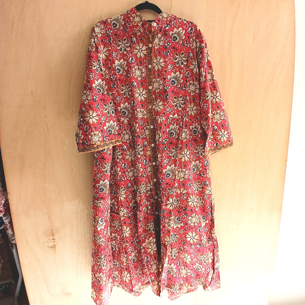 Indian Print Cotton Dress 65594