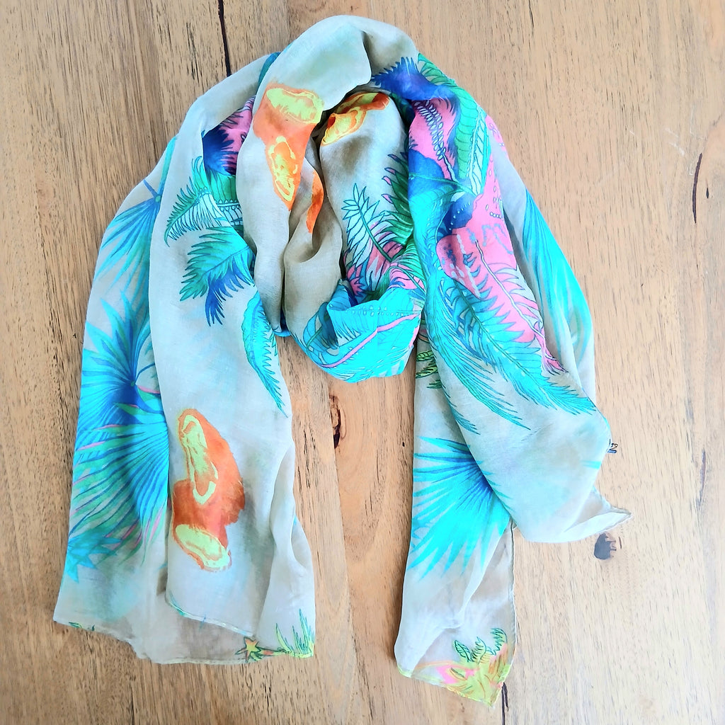 Tropical Palms Scarf LX8475