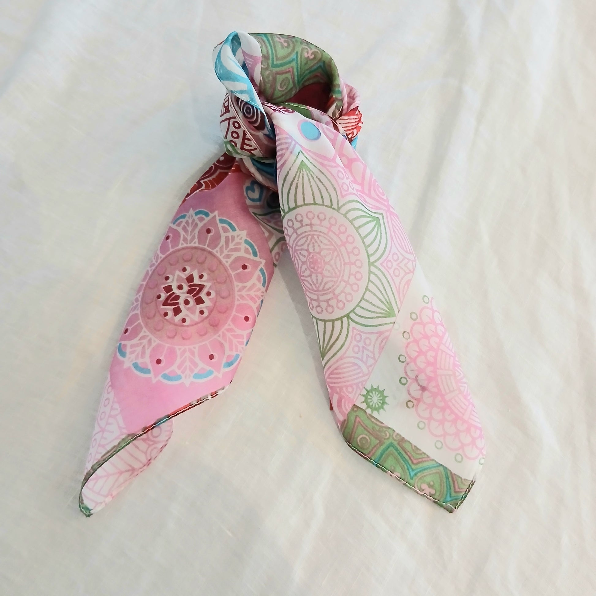 Patchwork Pattern Style Pure Silk Scarf PS 1170/S Necktie