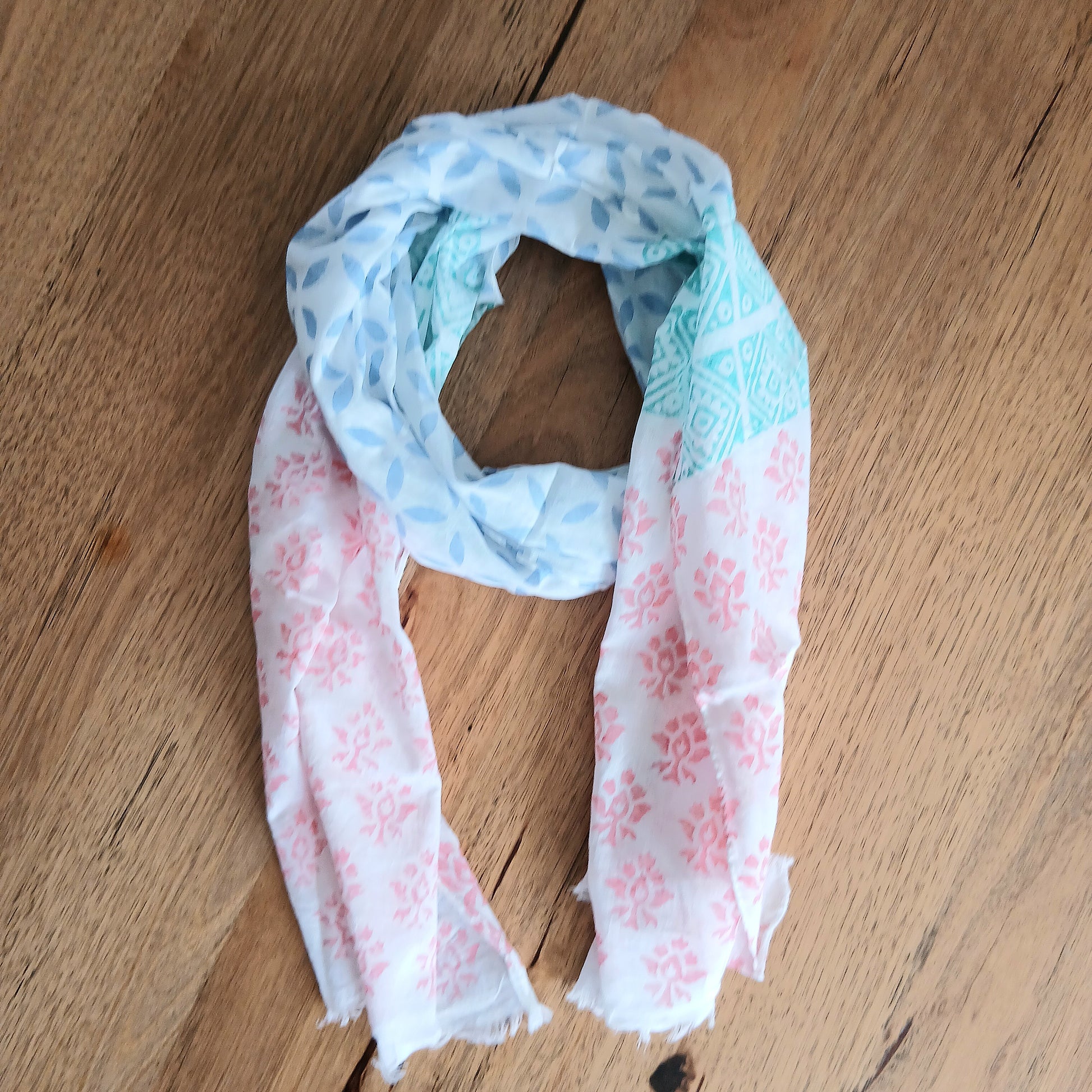 Bright blend of Colours - Pure Cotton Scarf 16718