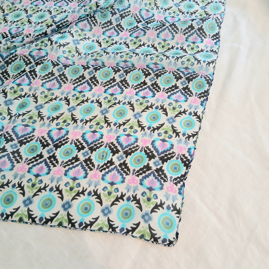 Silk Scarf - Blue Multi PS-1095/S