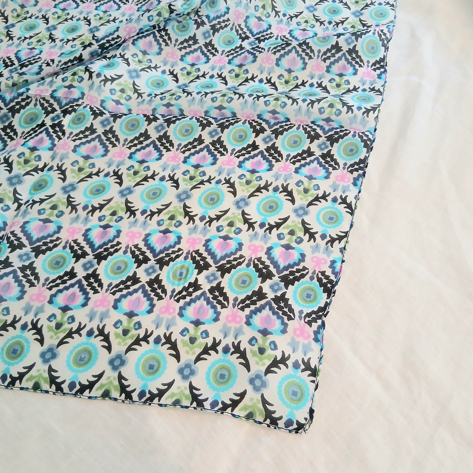 Silk Scarf - Blue Multi PS-1095/S