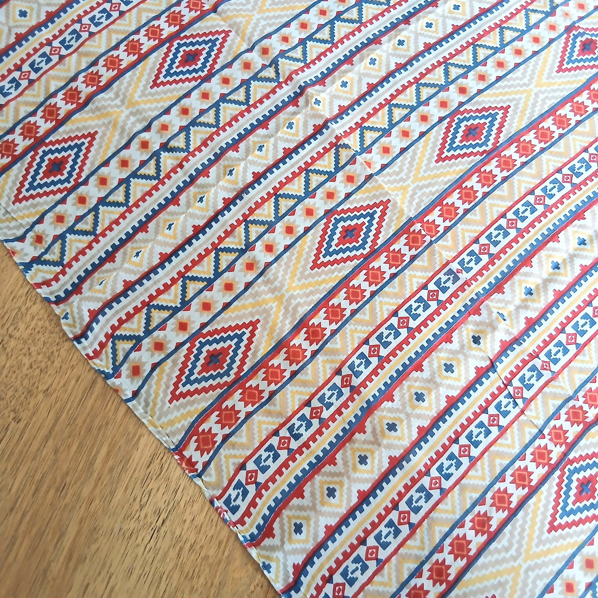 Embroidered Cotton Kilim Pattern Scarf - 46206