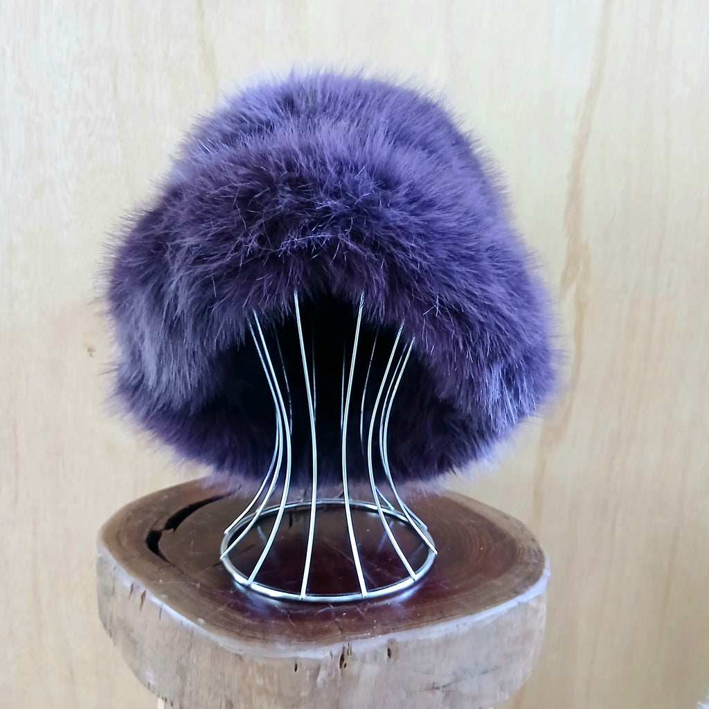 Pre-Order Extra Fluffy Faux Fur Bucket Hat Plain 7549