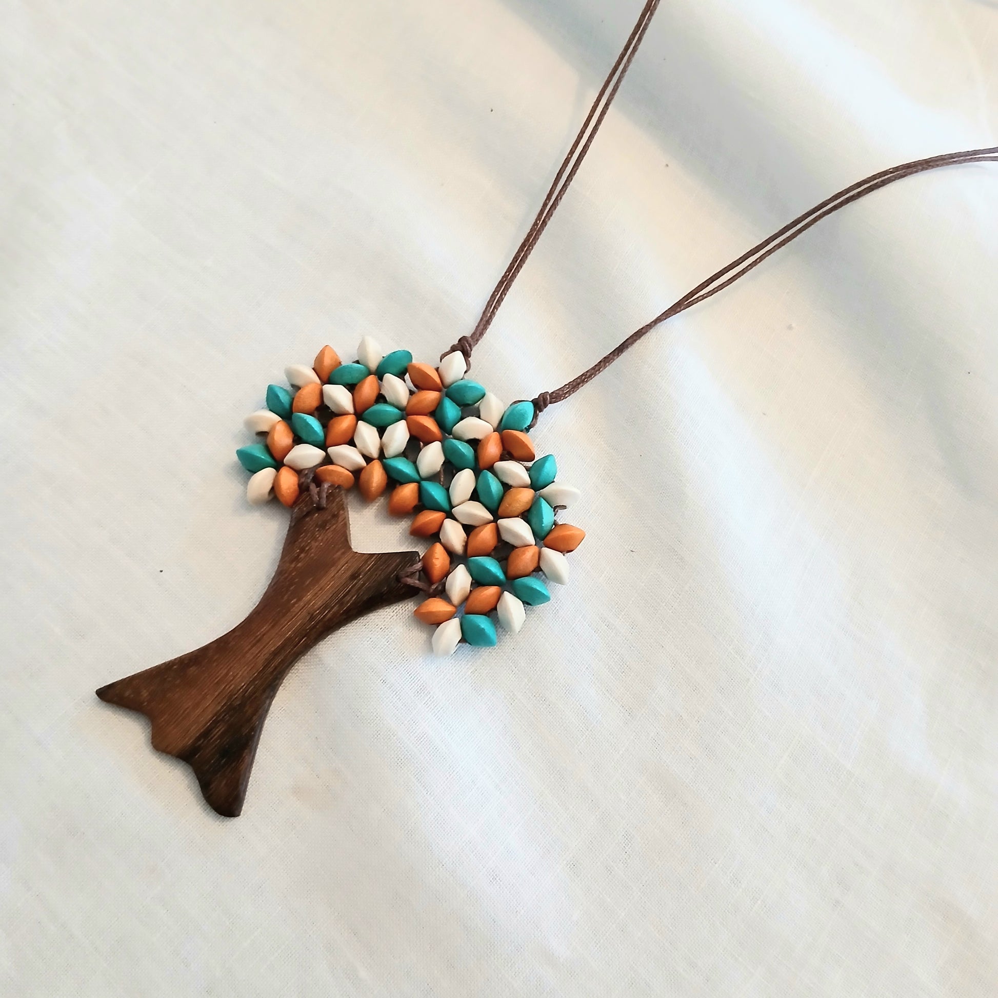 Colourful Tree of Life Necklace N6-6265