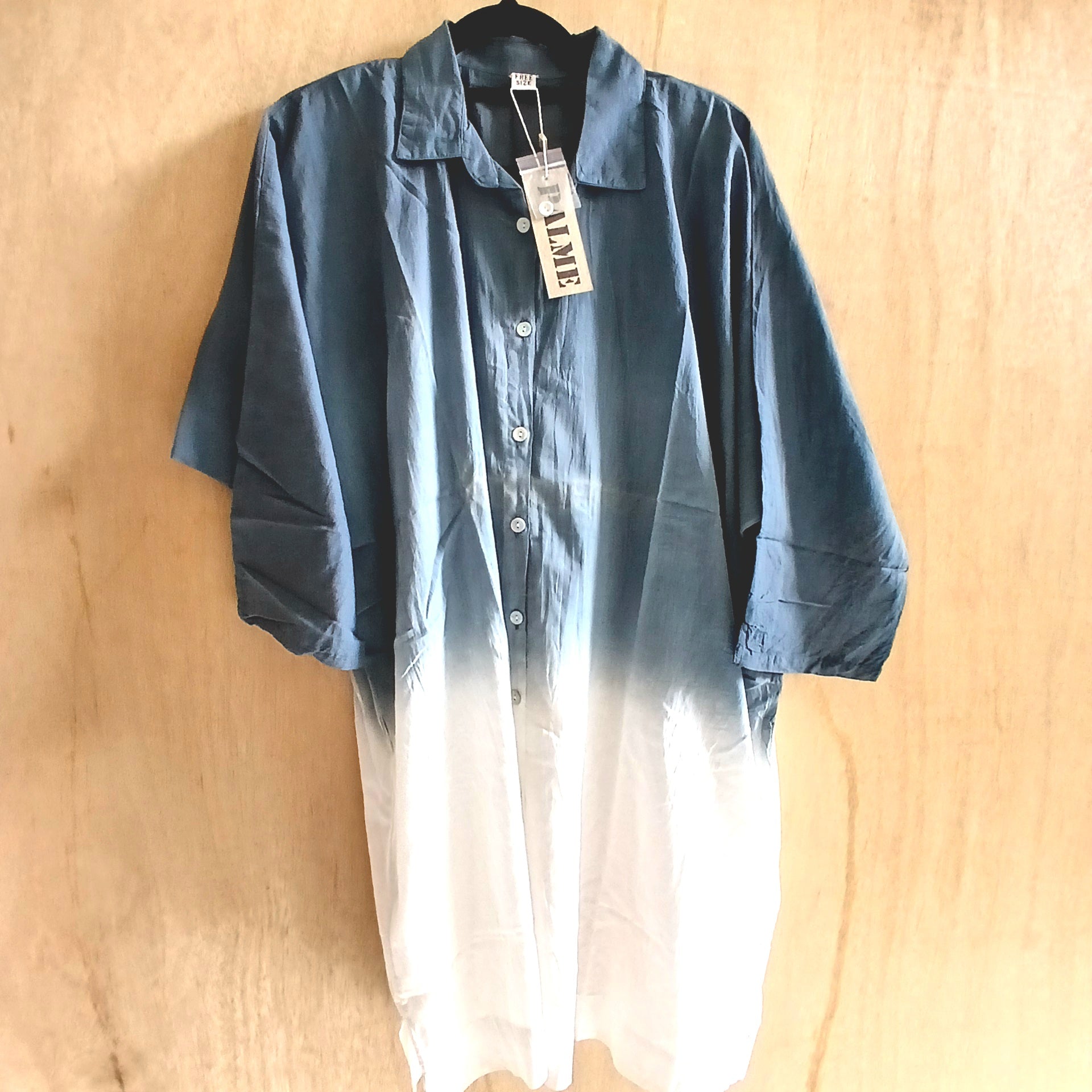 PRE-ORDER Shaded Shirt Cotton Dress 65967