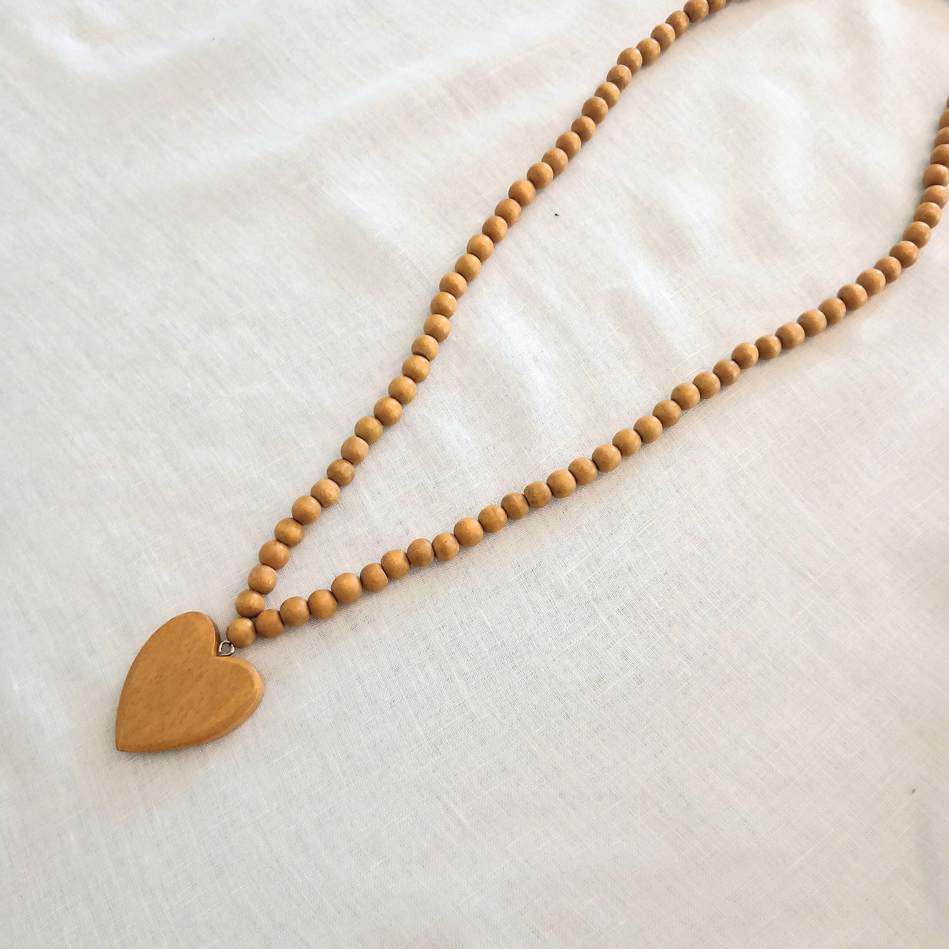 Long Beaded Heart Necklace N6-5896