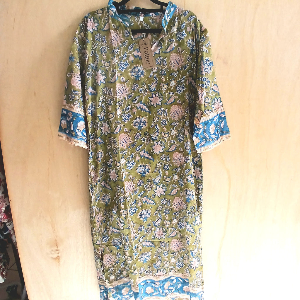 Long Printed Cotton Tunic 67207