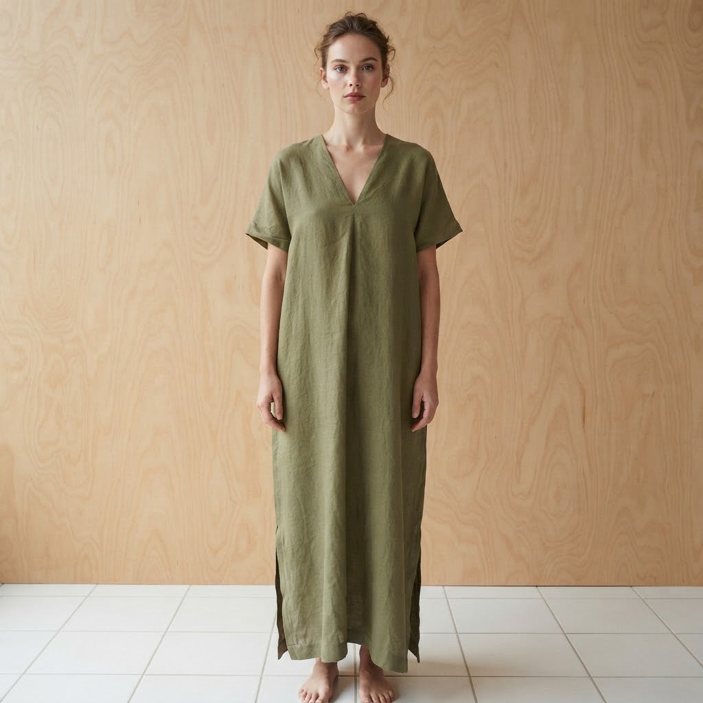 PRE-ORDER Soft Plain Breathable Dress LZ2836