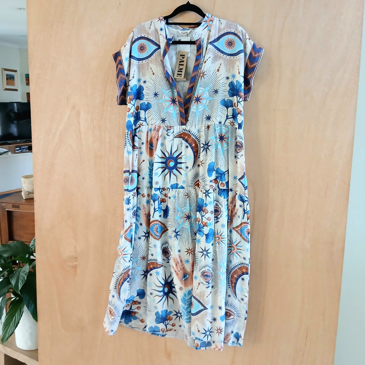 Printed Cotton Dress Half Length 66953 Sample