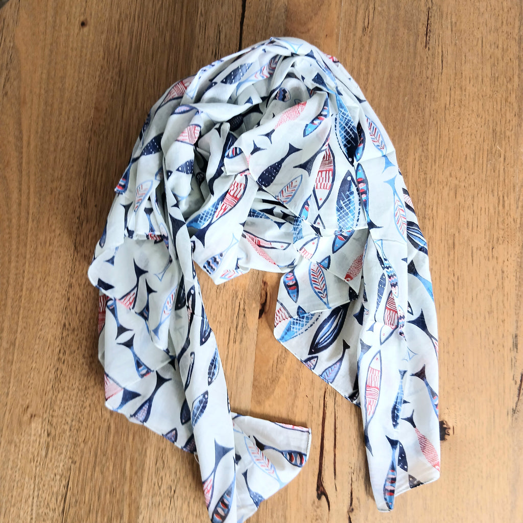 Sardine Cotton Scarf 66349