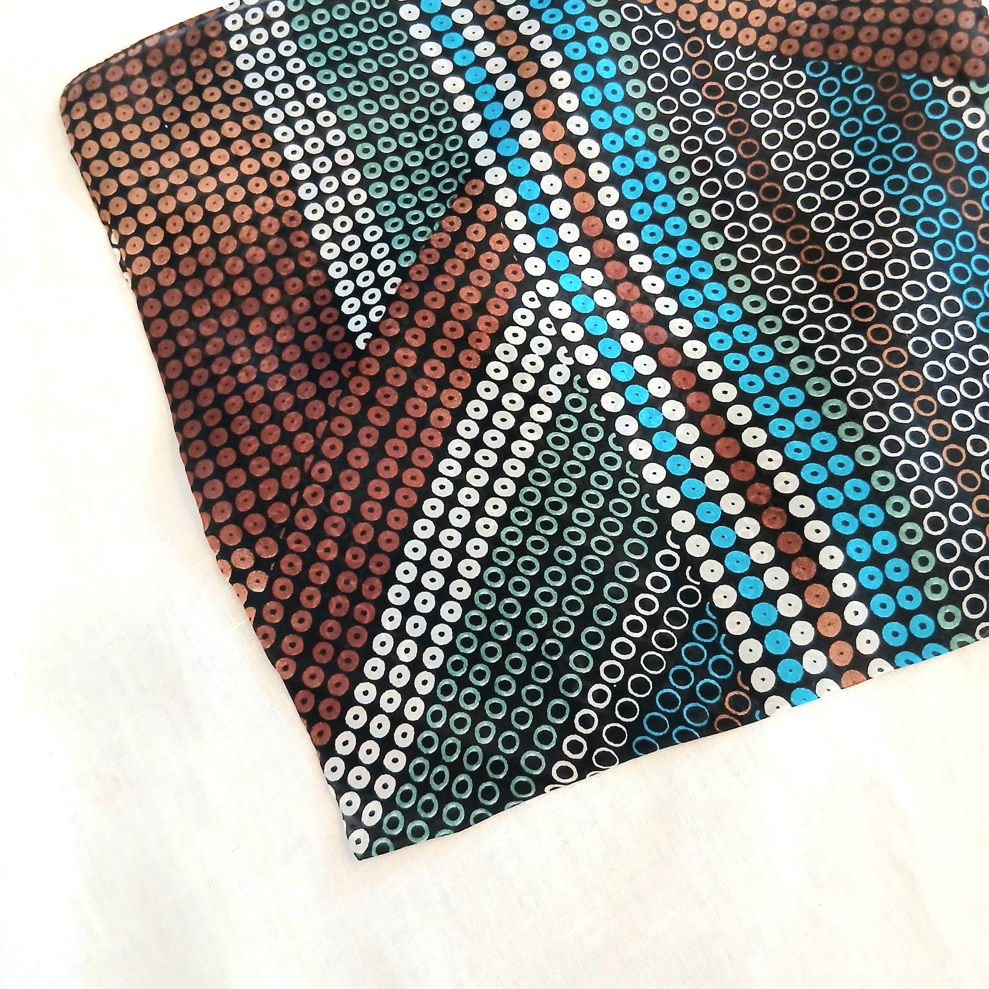 Necktie Silk Scarf - Brown ZS-1016/S