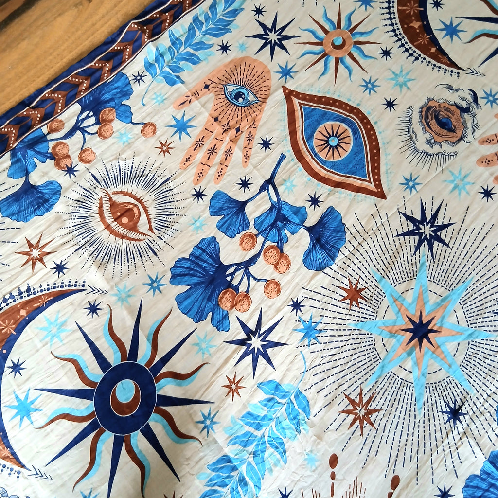 PRE-ORDER Esoteric Printed Cotton Shawl 66733