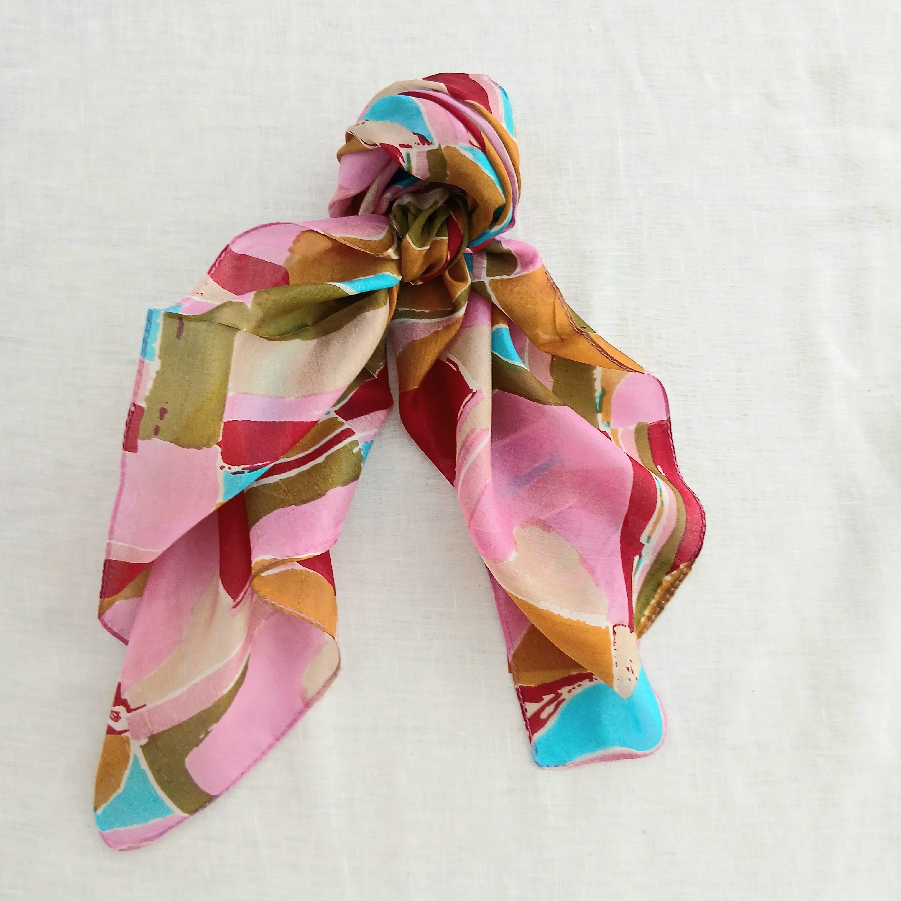 Pure Silk Scarf Necktie Retro TS-1147