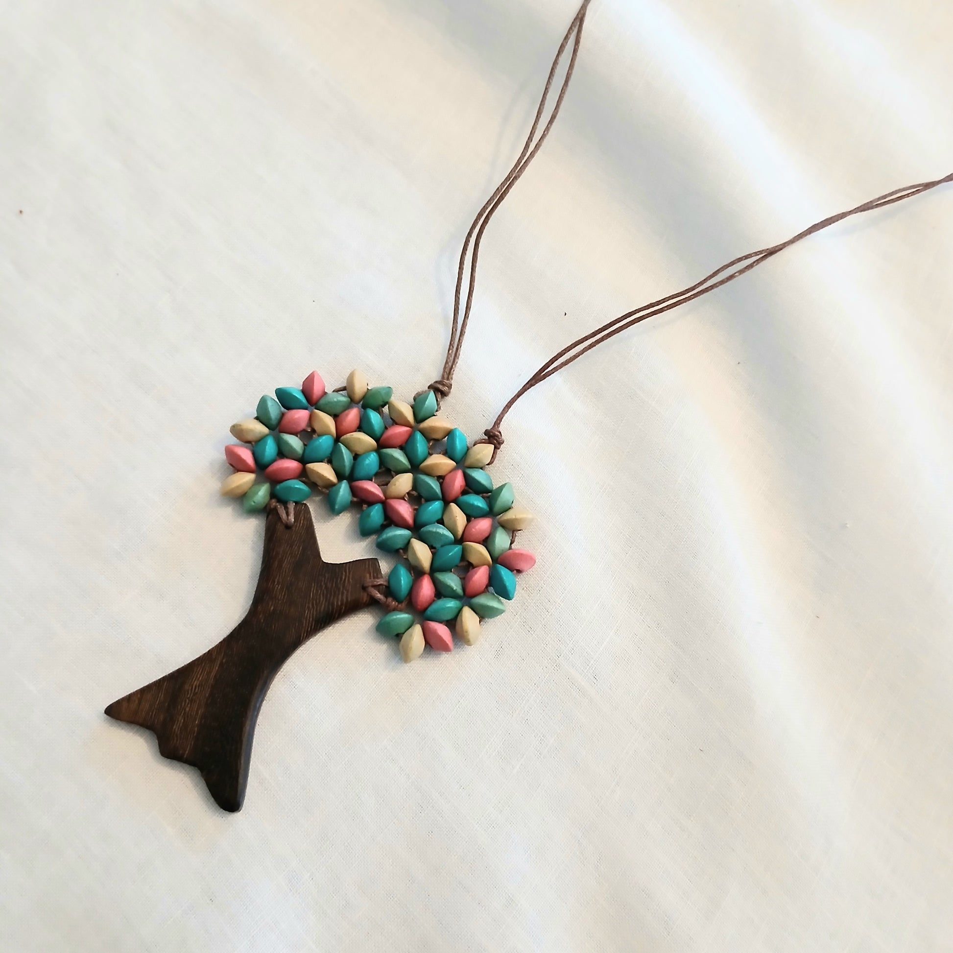 Colourful Tree of Life Necklace N6-6265