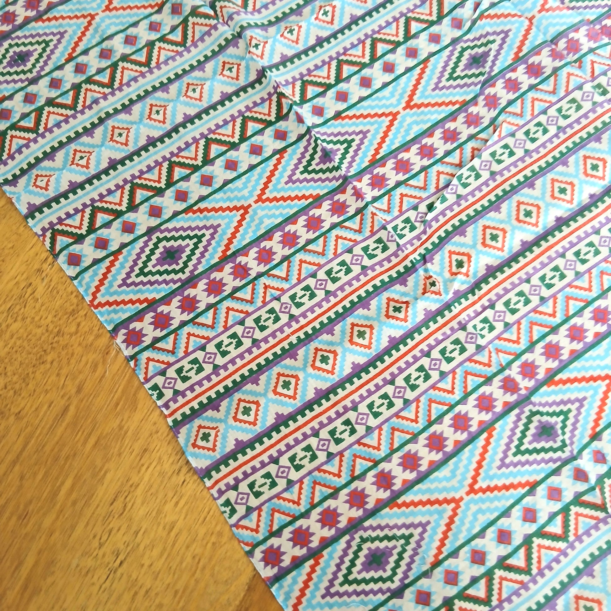Embroidered Cotton Kilim Pattern Scarf - 46206