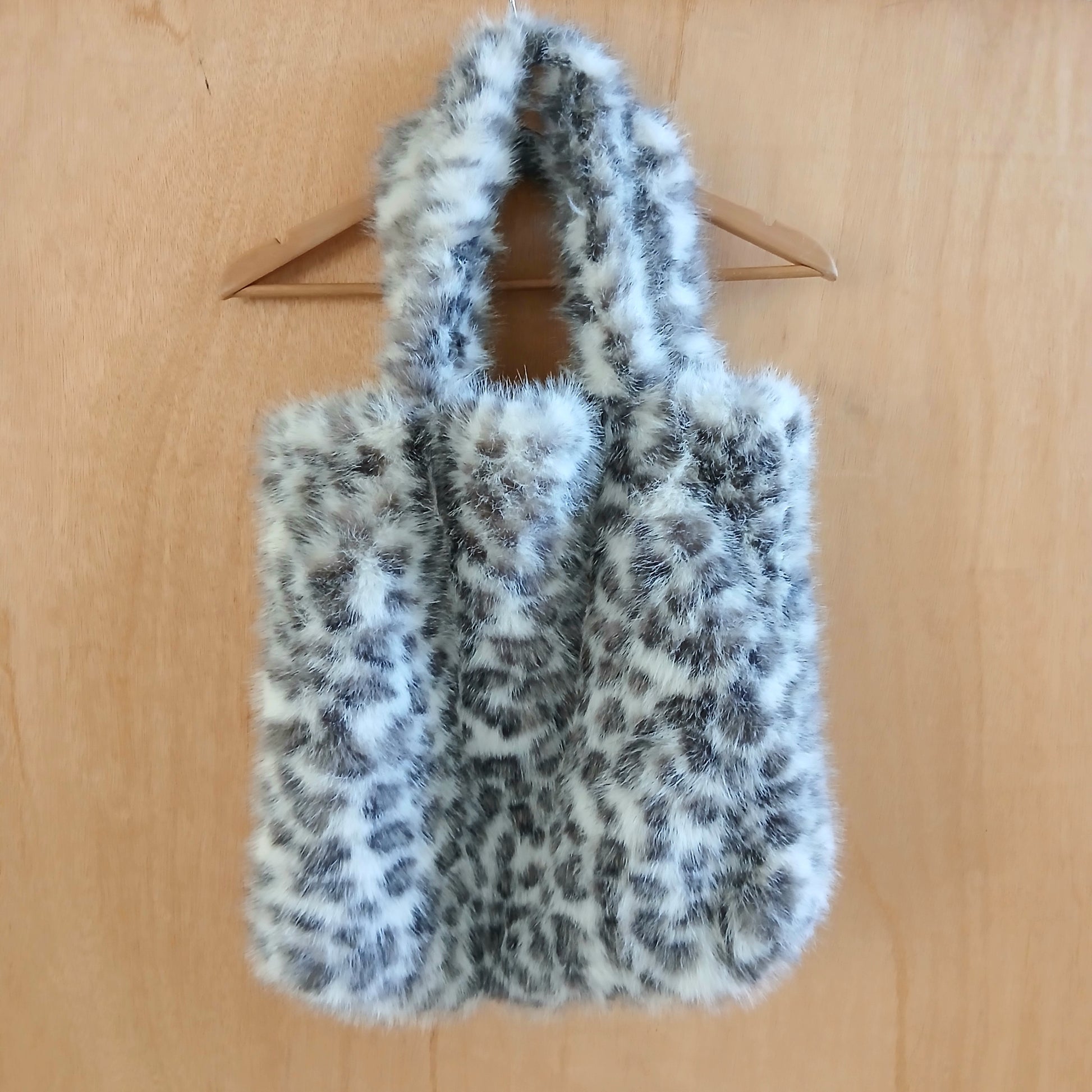 Pre-Order Faux Fur Tote Leopard Bag BG2708