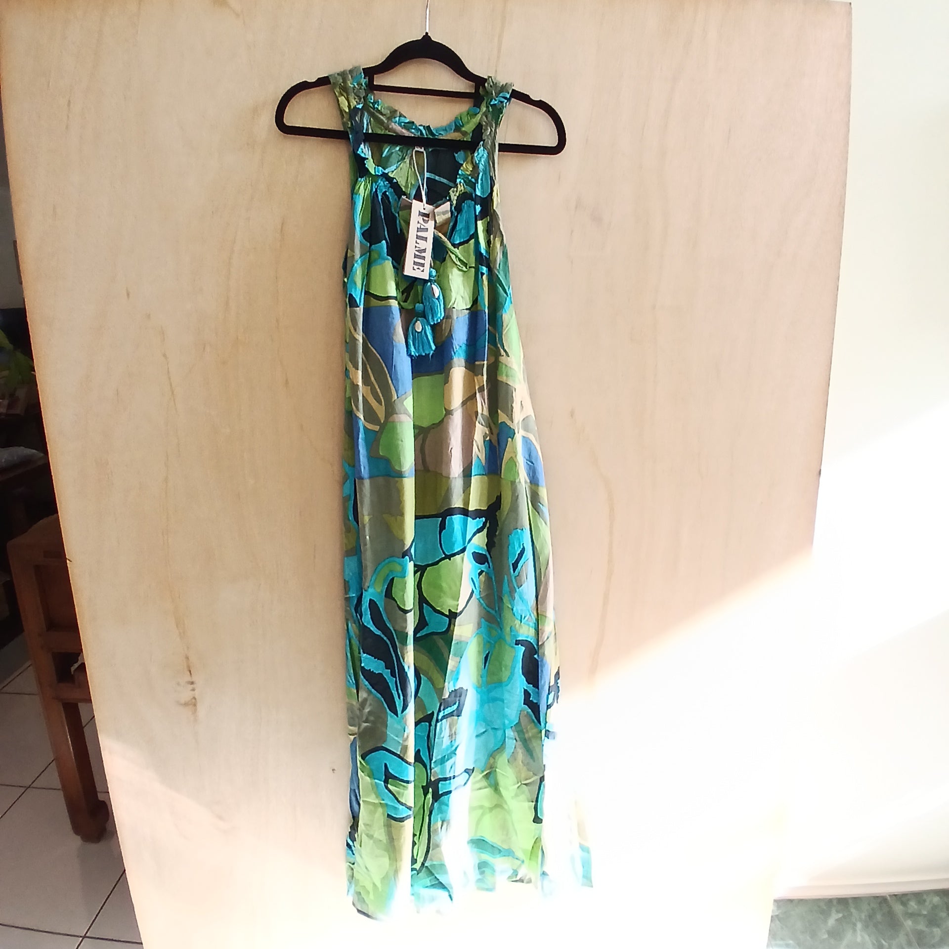 PRE-ORDER Sleeveless Long Cotton Dress 67032